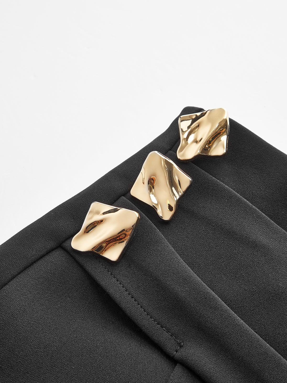 Metal Detail Asymmetric Skort - Image 4