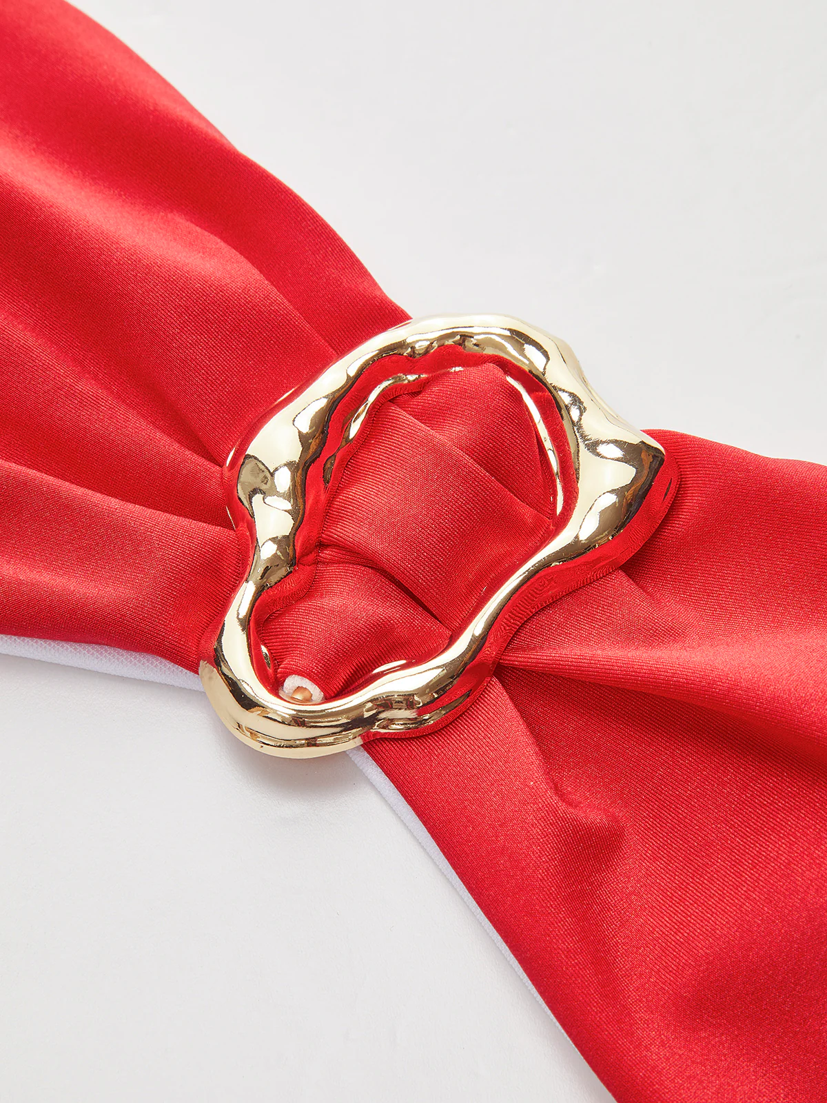 Metal-Detail Bow Bandeau Bikini - Image 3