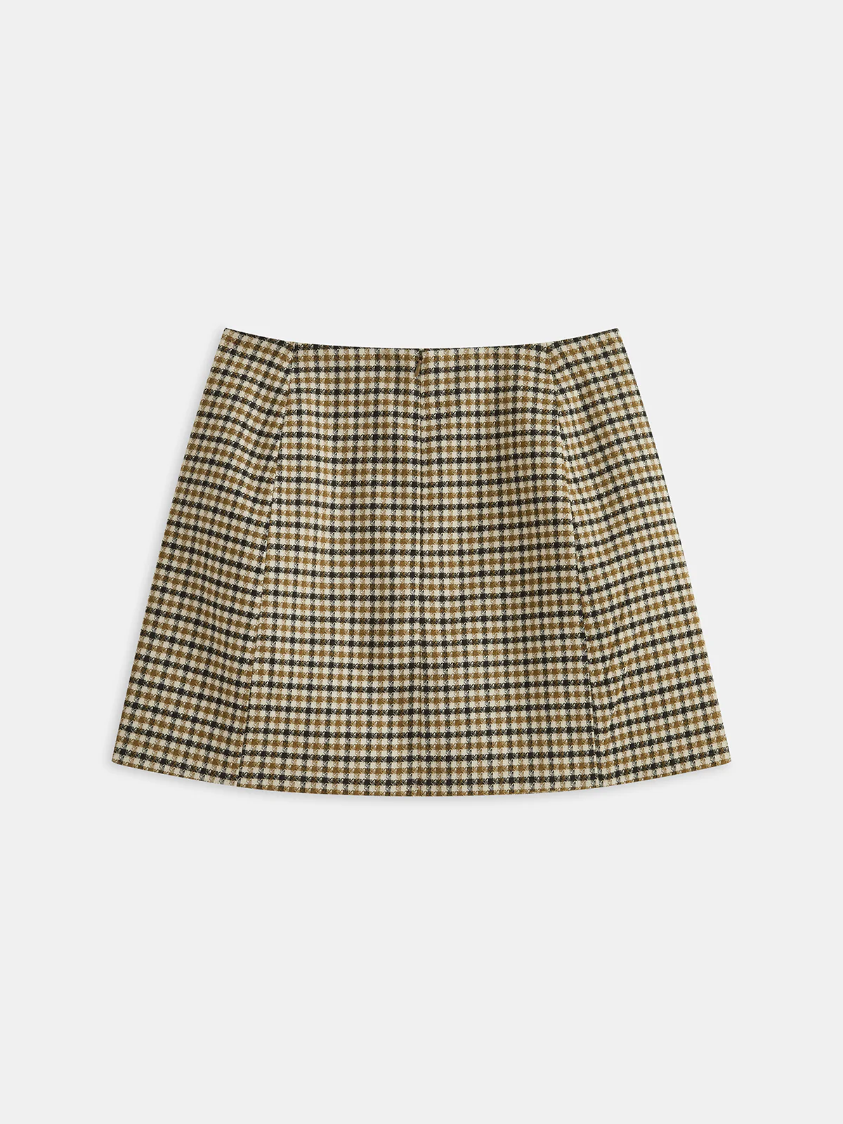 Metal Detail Checkered Mini Skirt - Image 3