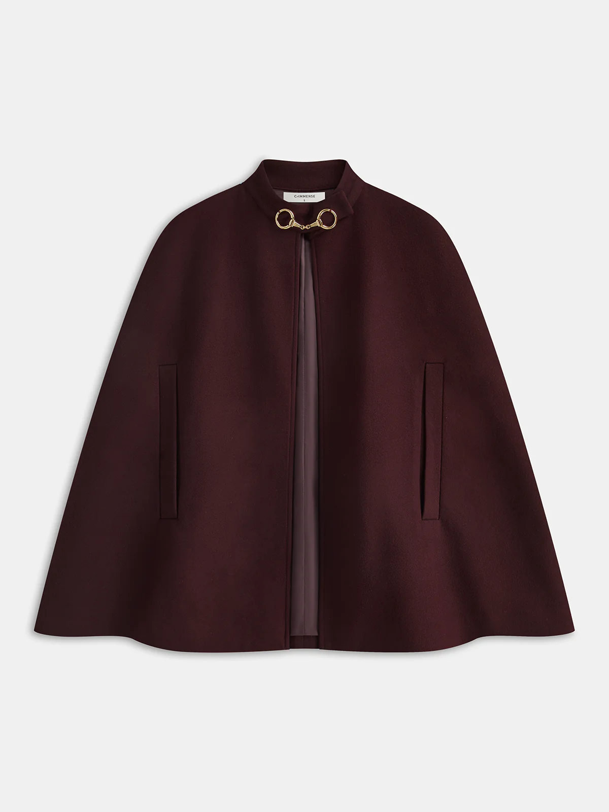 Metal Detail Cotton Blend Cloak