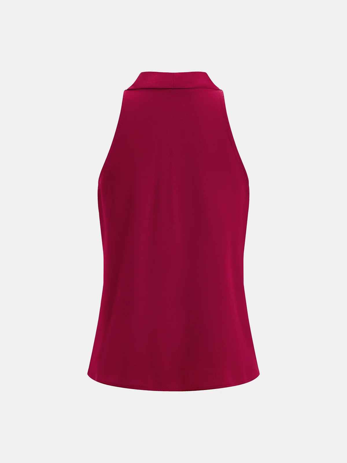 Metal Detail Cowl Neck Sleeveless Top - Image 2