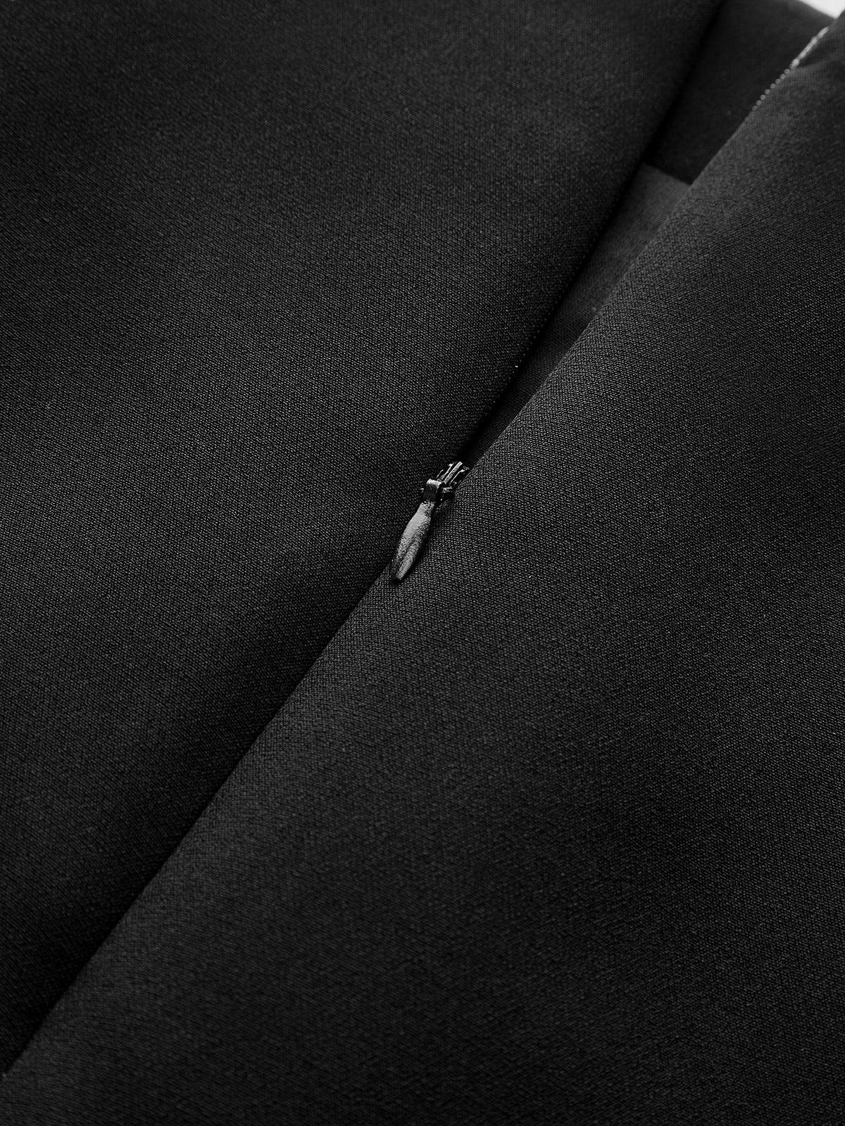 Metal Detail Decor Pocket Mini Skirt - Image 4