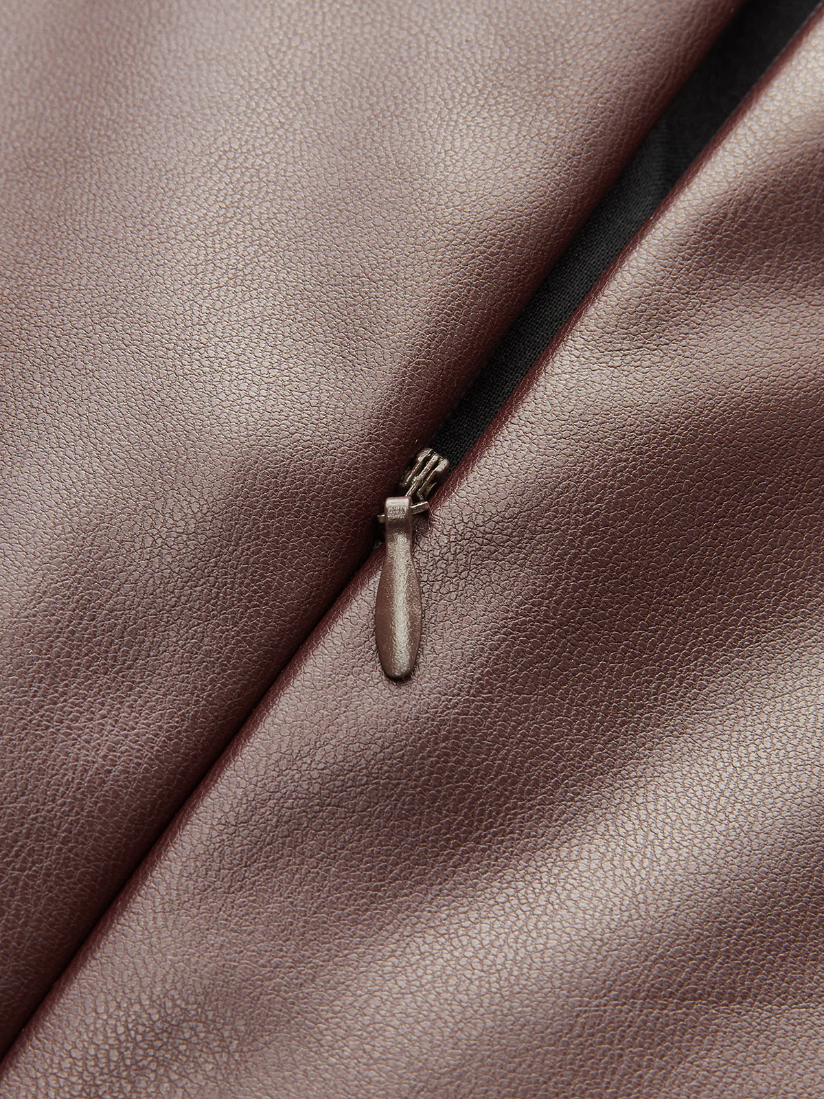 Metal Detail Halter PU Leather Tank Top - Image 3