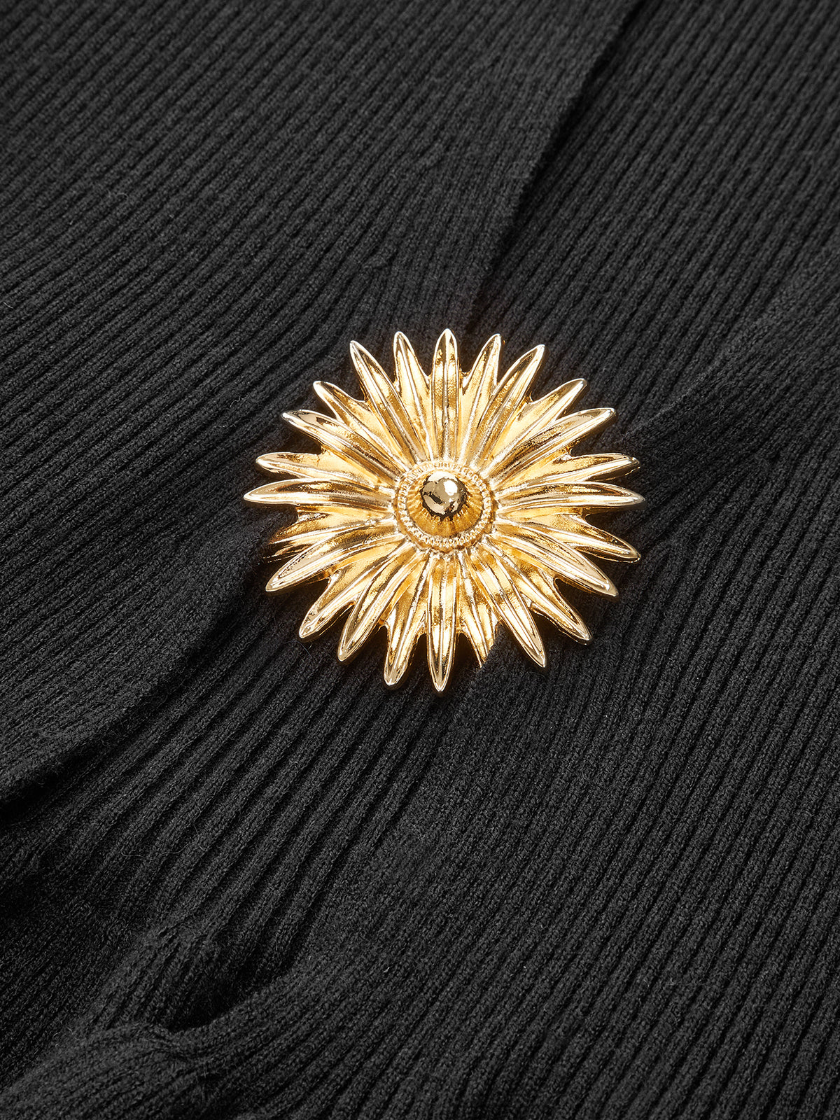 Metal Detail Knit Peplum Cardigan - Image 3