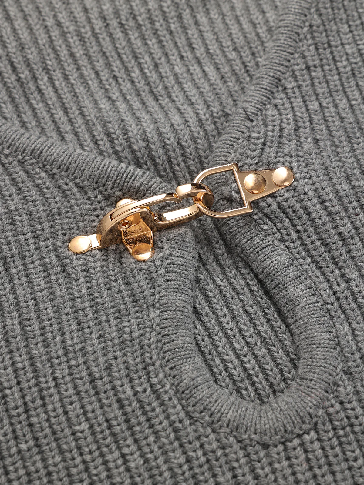 Metal Detail Knit Sweater - Image 4