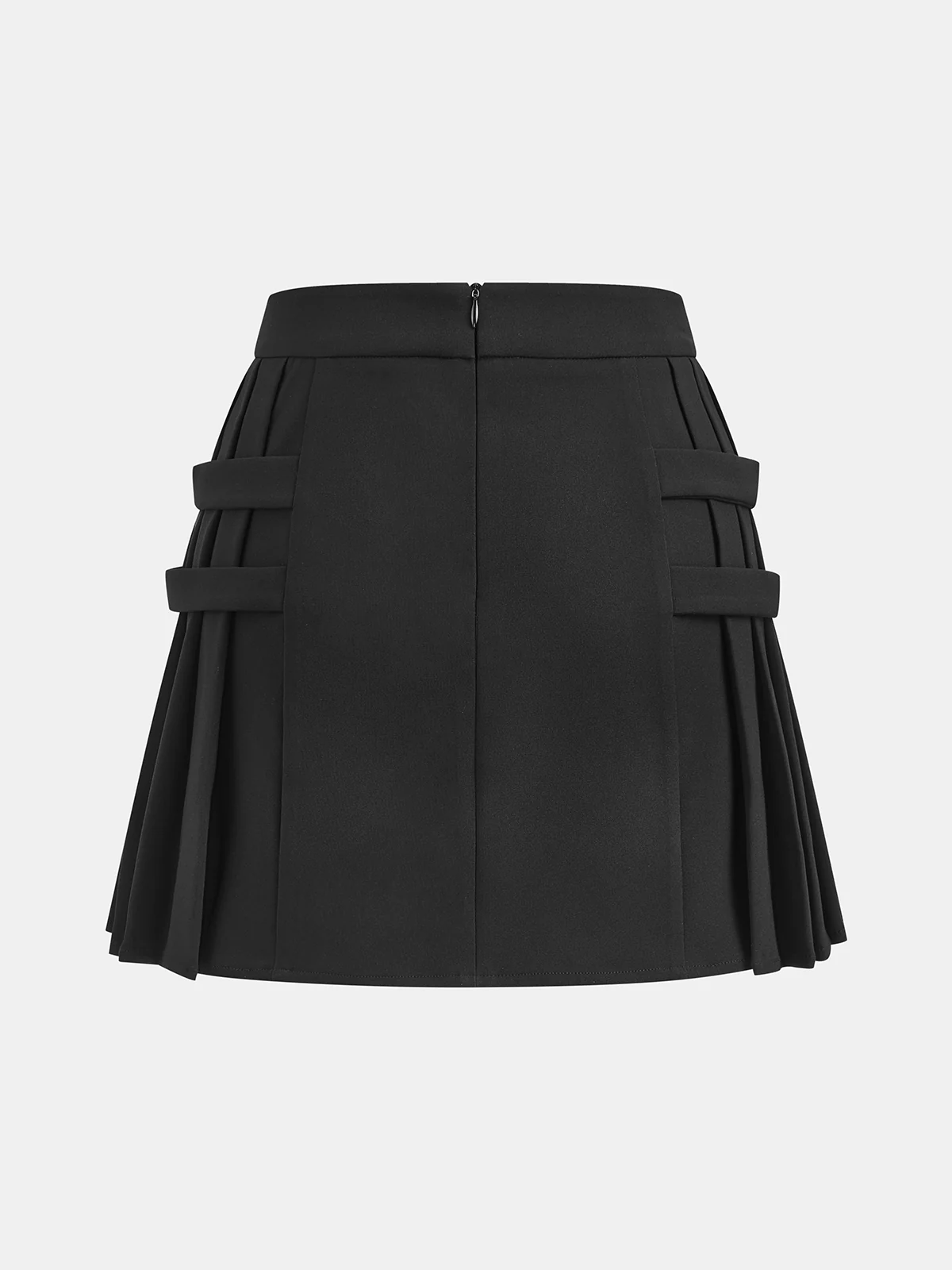 Metal Detail Pleated Mini Skirt - Image 2