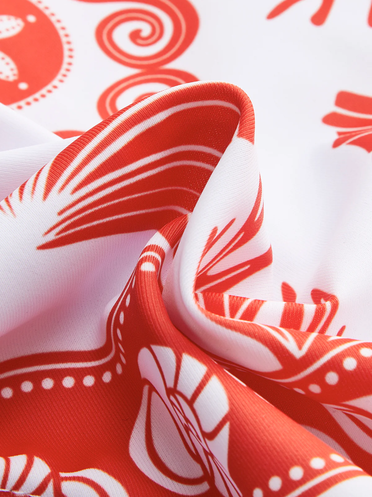 Metal Detail Print One-Piece Swimsuit - Image 4