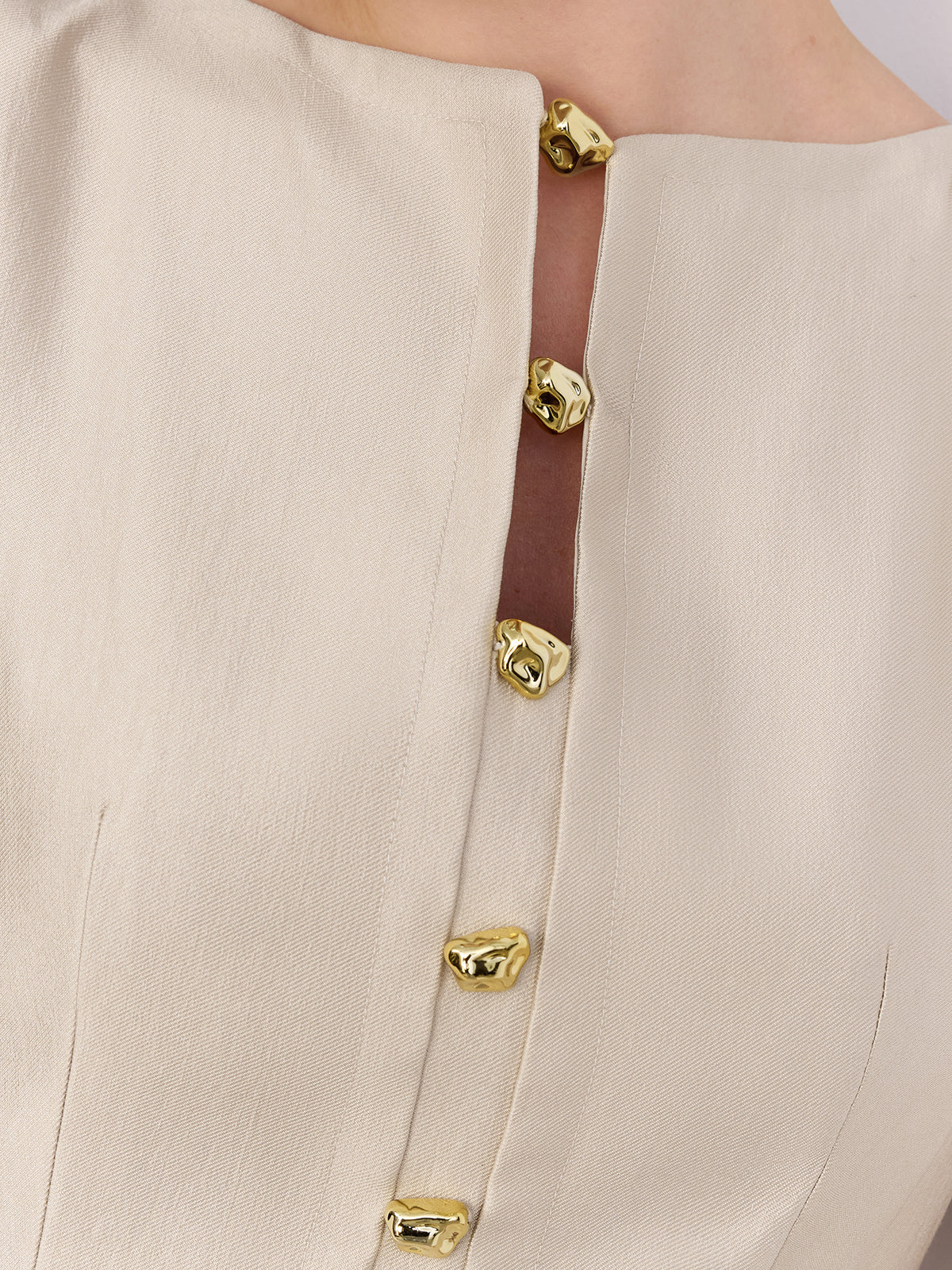 Metal Detail Sleeveless Mini Dress - Image 5