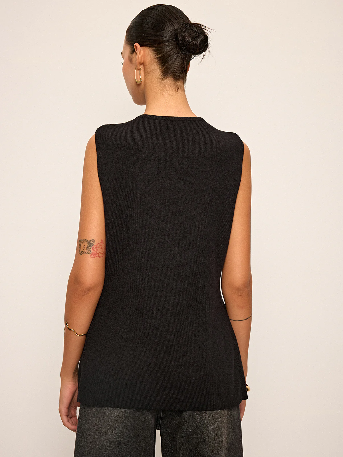Metal Detail Sleeveless Vest - Image 6