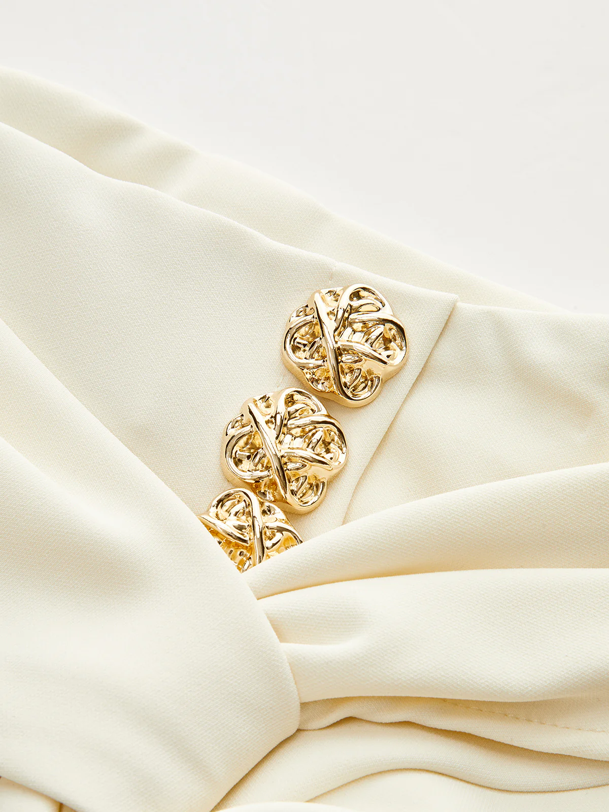 Metal Detail Slit Midi Skirt - Image 3