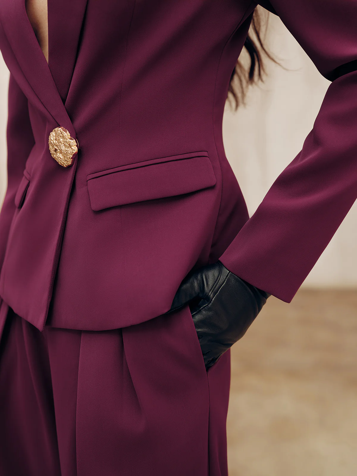 Metal Detail Tailored Blazer - Image 6