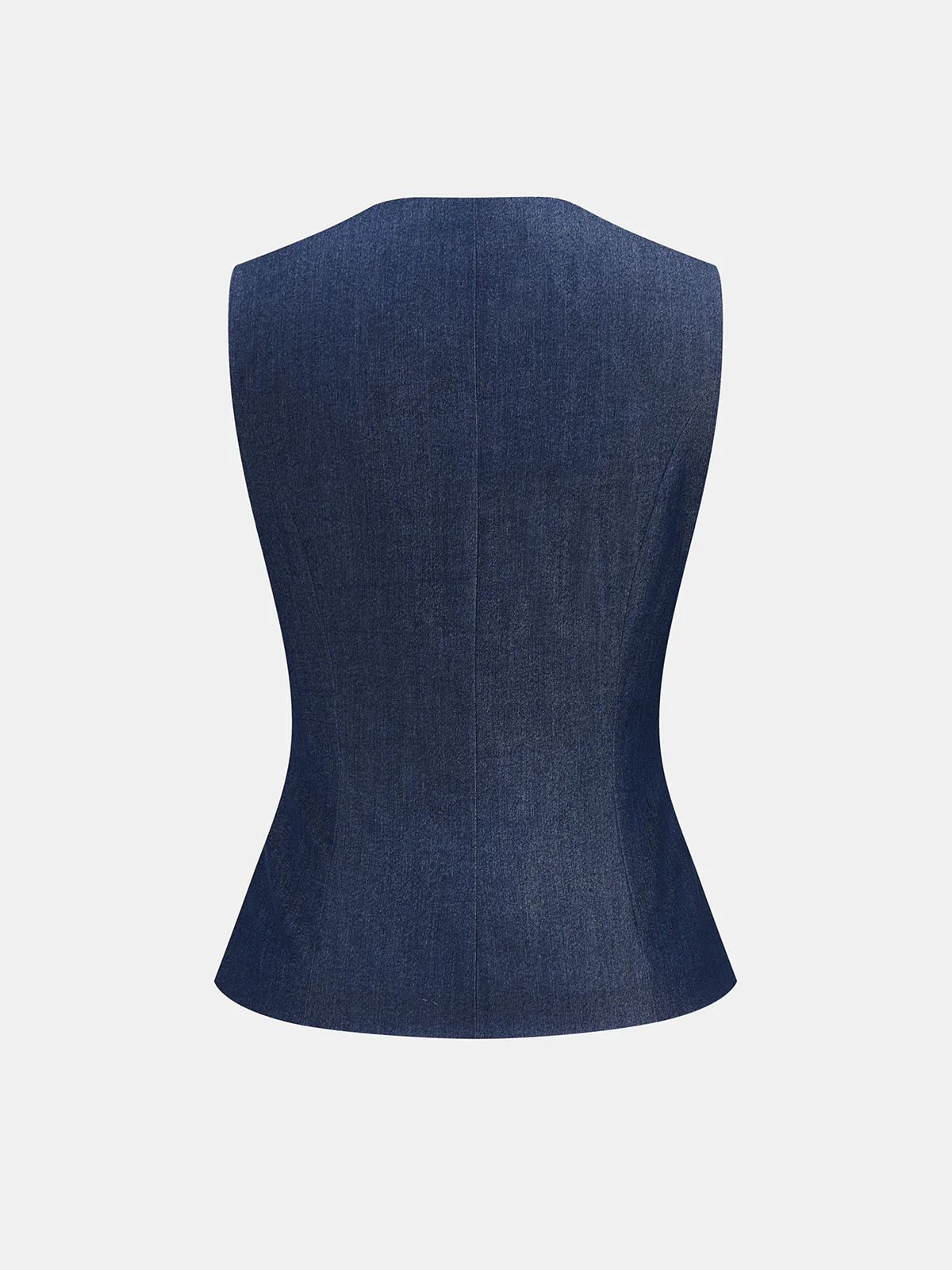 Metal Detail Vest & Wide Leg Pants Set - Image 3