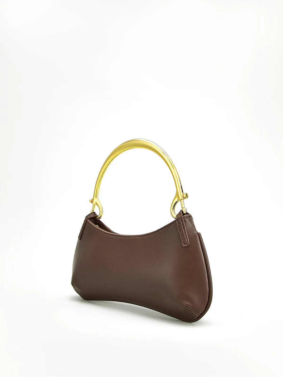 Metal-Handle Zipper Armpit Bag - Image 5