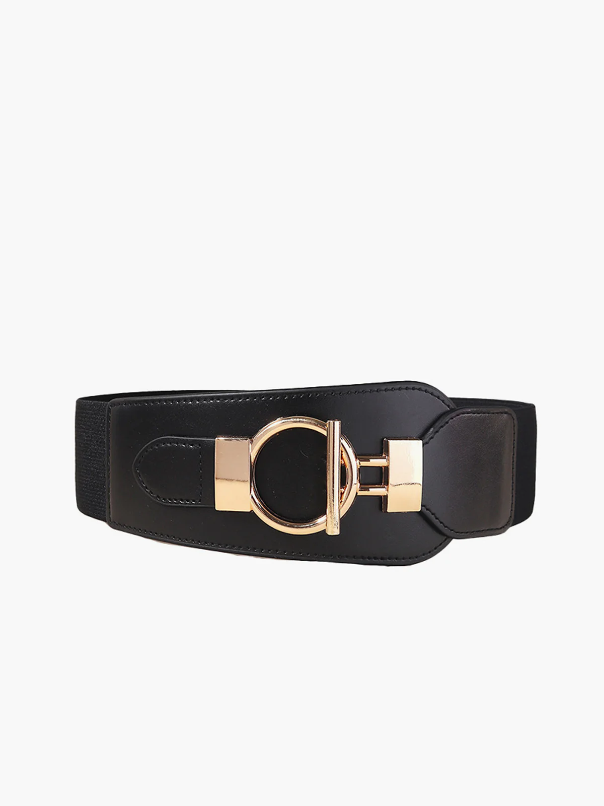 Metal Lariat Elastic Wide Belt - Image 2