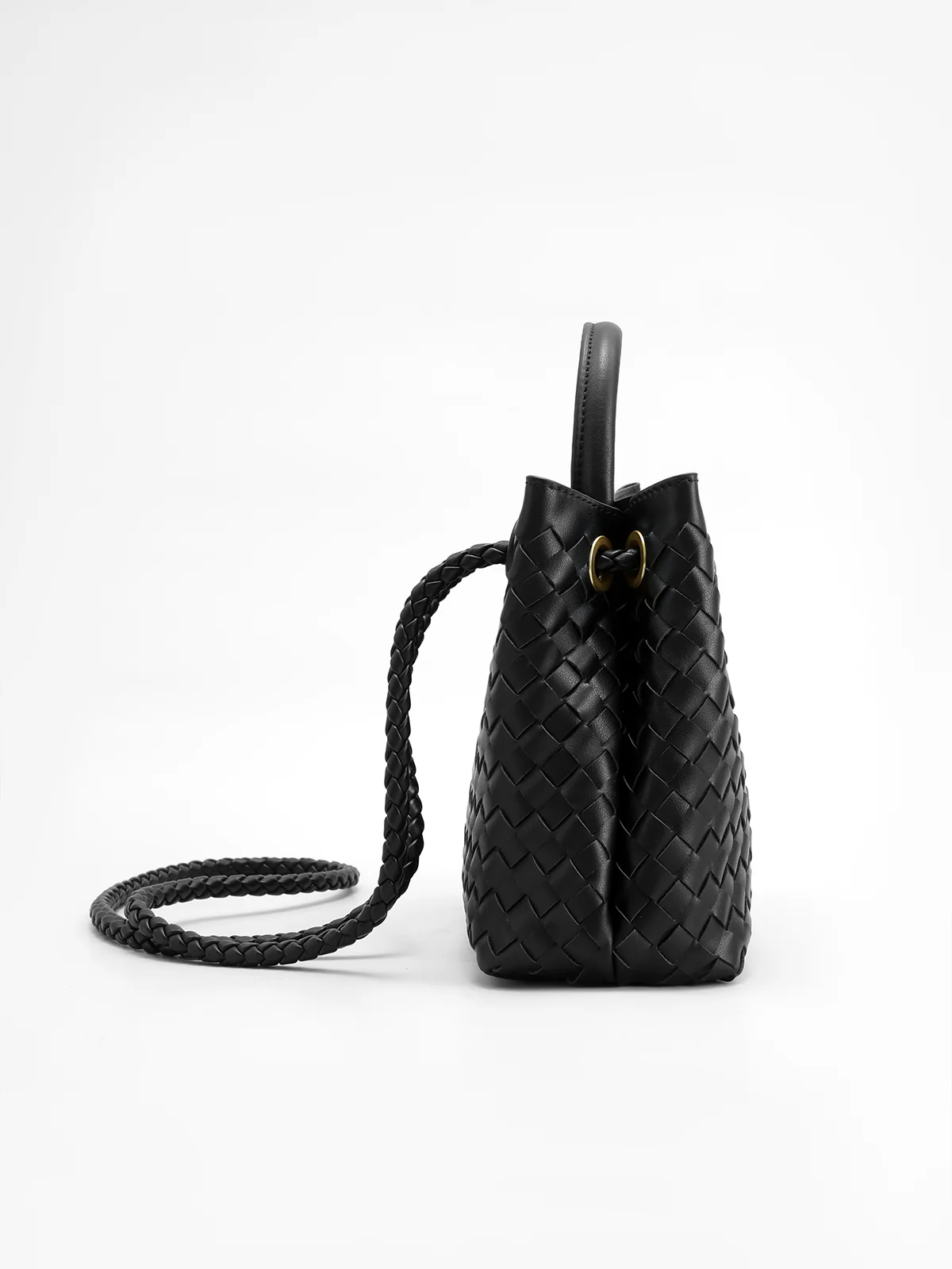 Metal Twist Detail Handle Bag - Image 2