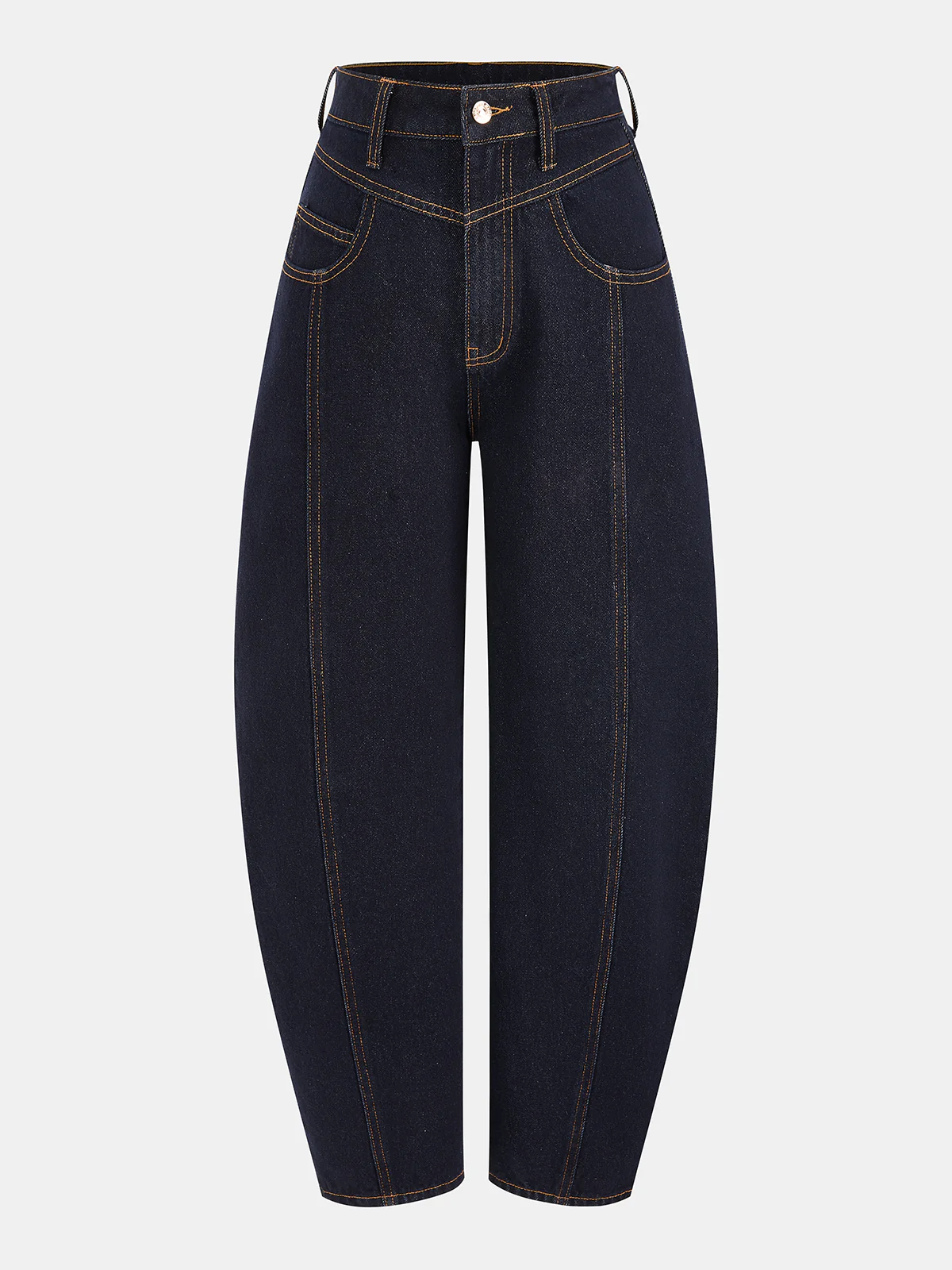 Mid-Waist Balloon Jeans - Image 3