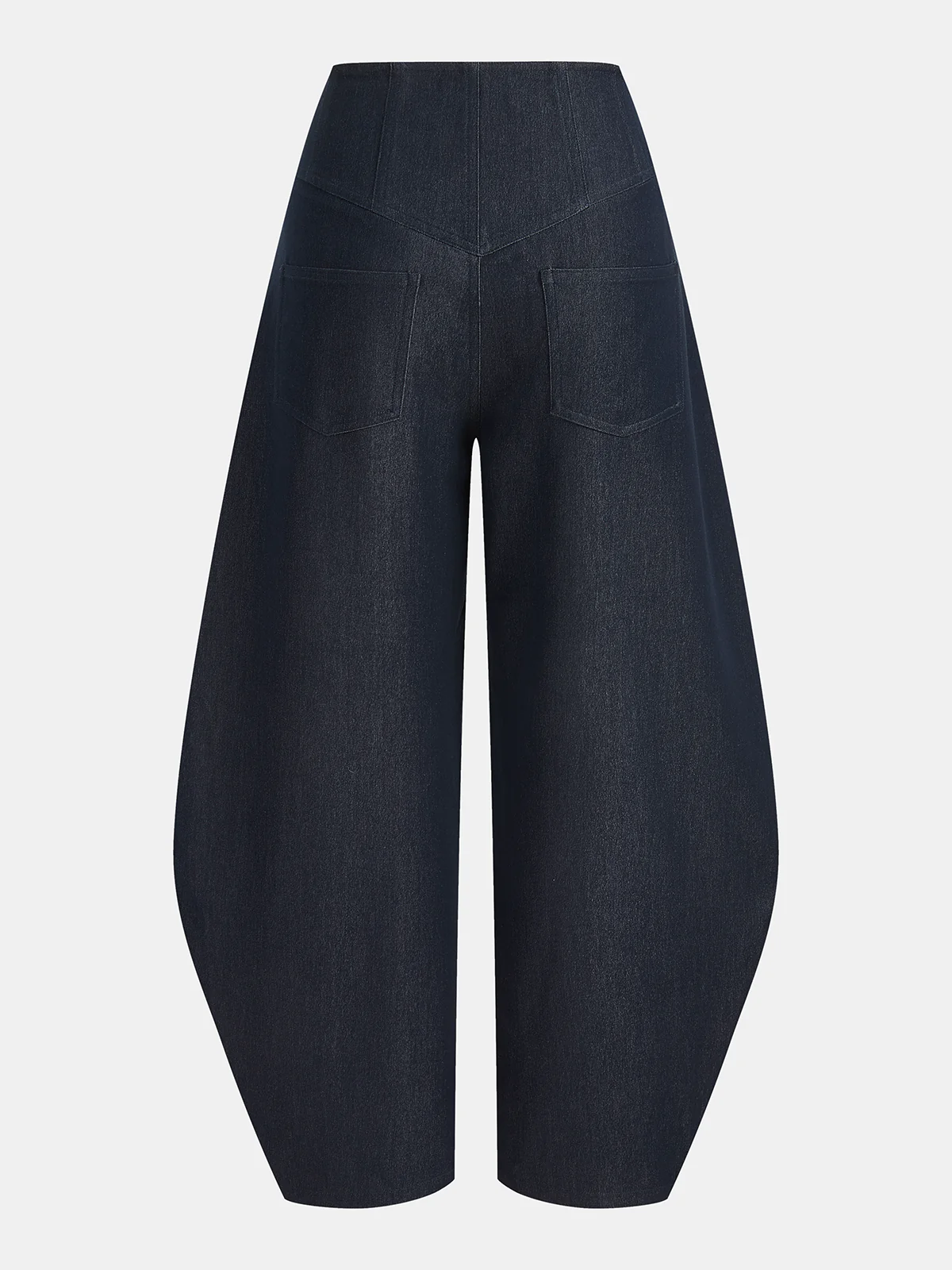 Mid-Waist Buttoned Balloon Pants - Image 2
