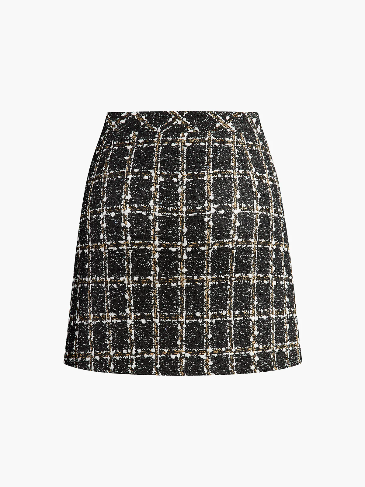 Mid-Waist Checked Mini Skirt - Image 9