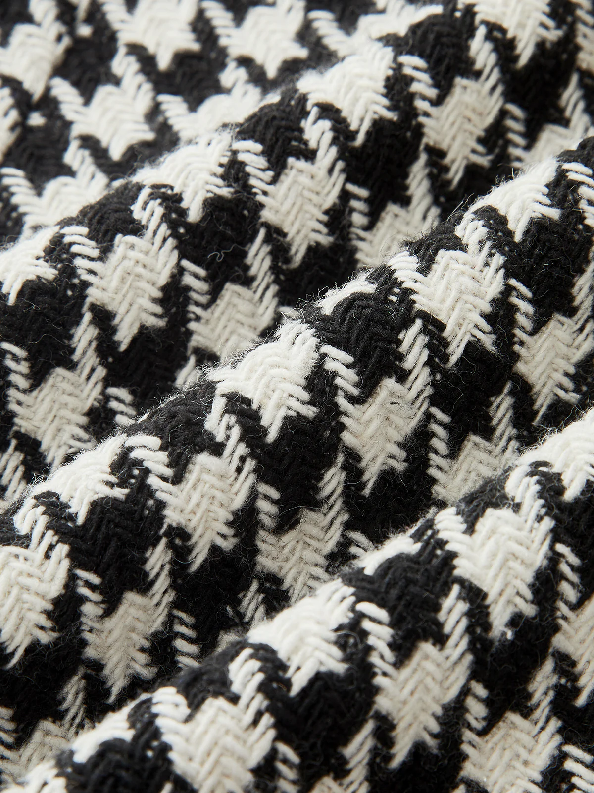 Mid-Waist Houndstooth Flared Pants - Image 3