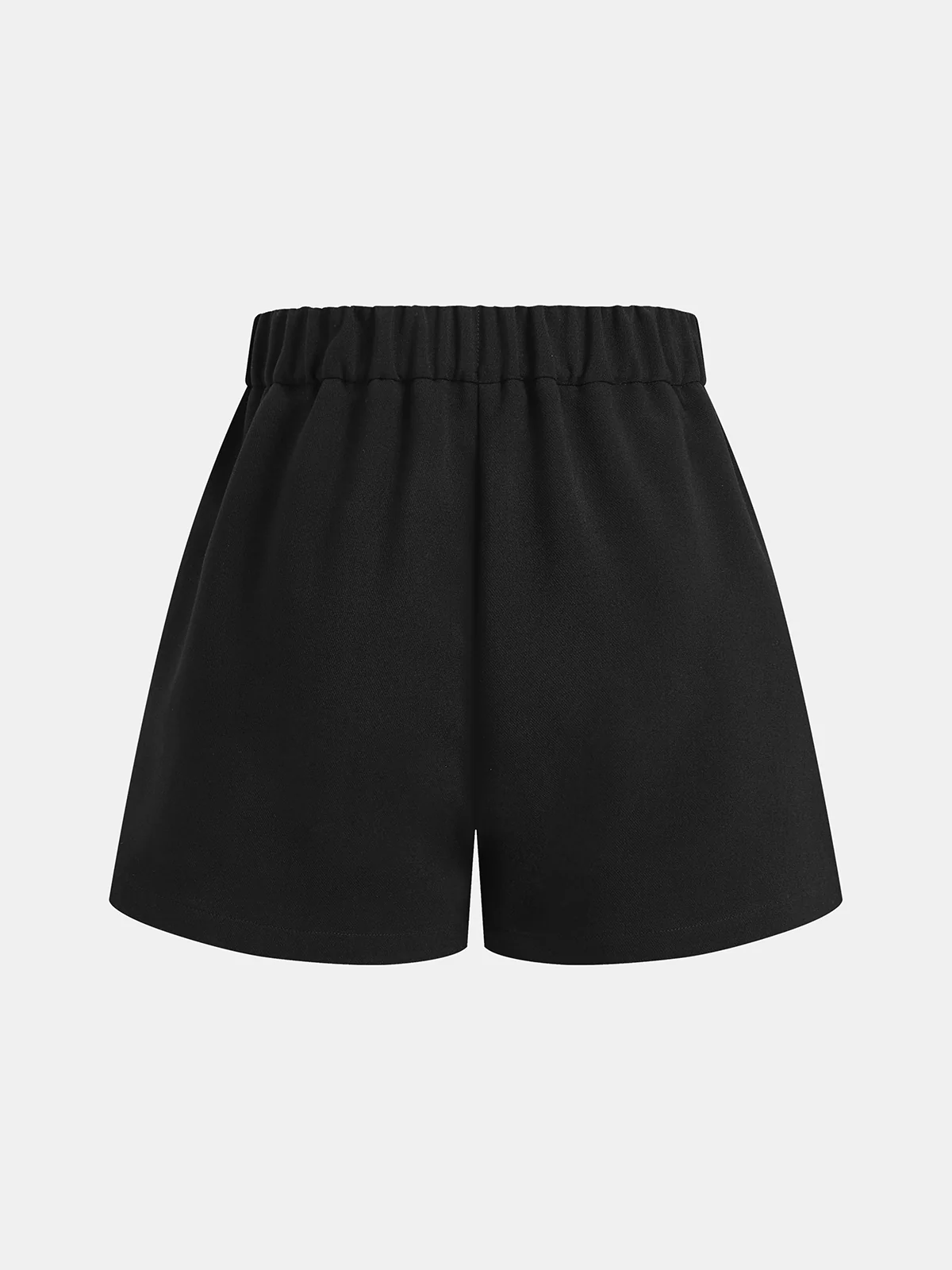 Mid Waist Metal Buckle A-Line Shorts - Image 2