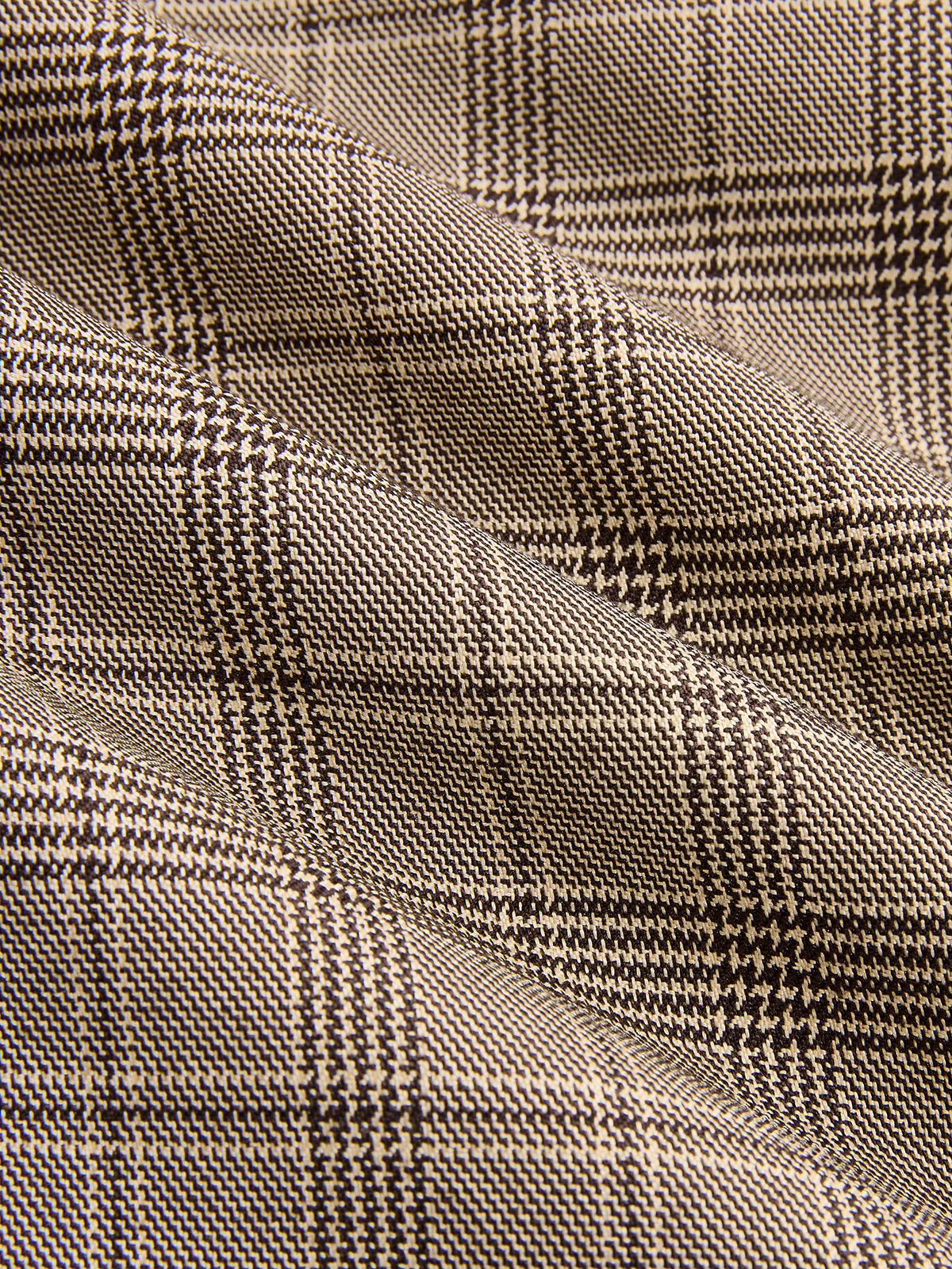 Mid-Waist Plaid Balloon Pants - Image 3
