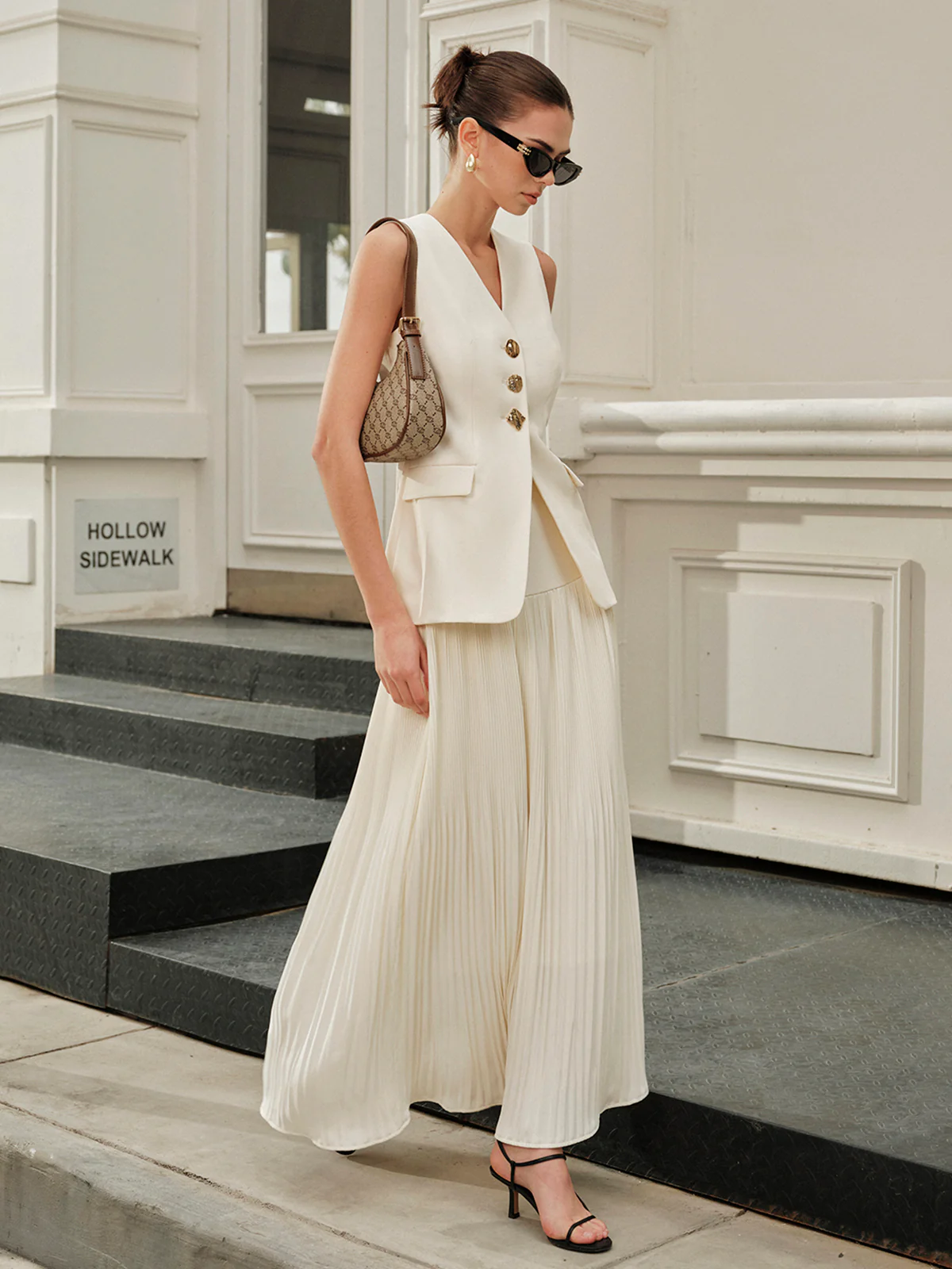 Mid-Waist Pleated Skirt - Image 3
