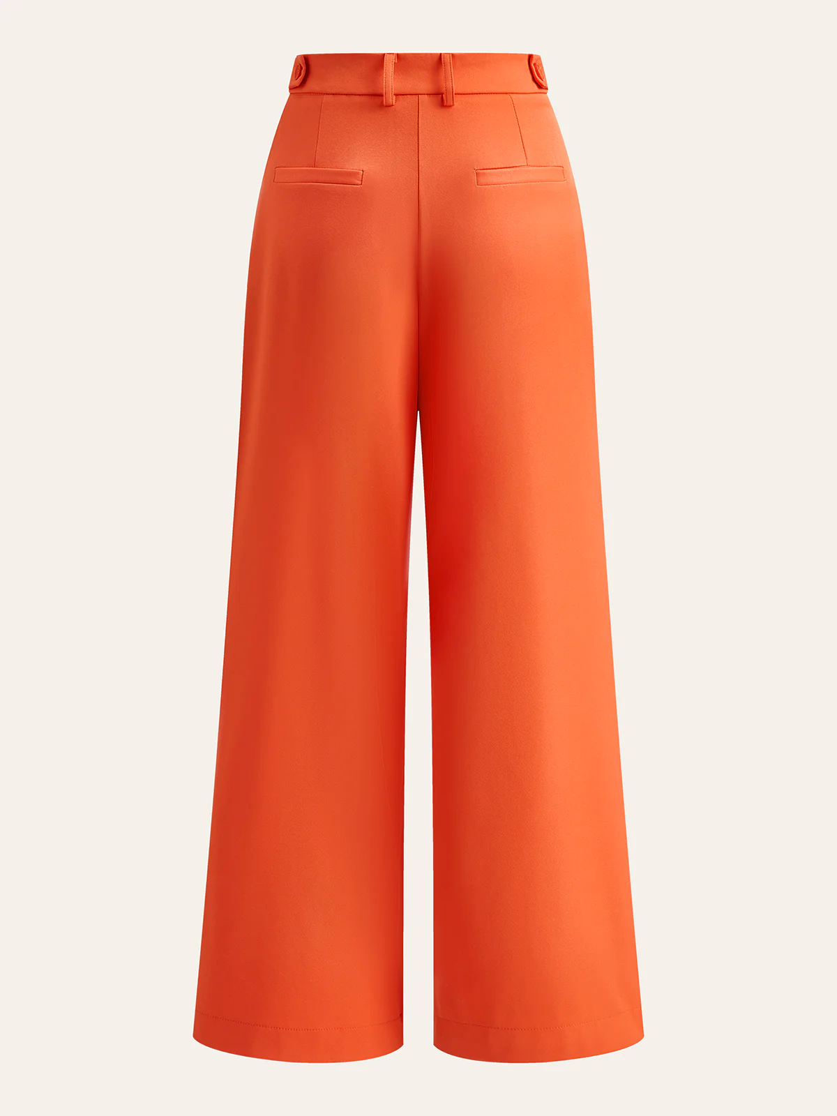 Mid-Waist Pleated Wide-Leg Pants - Image 2
