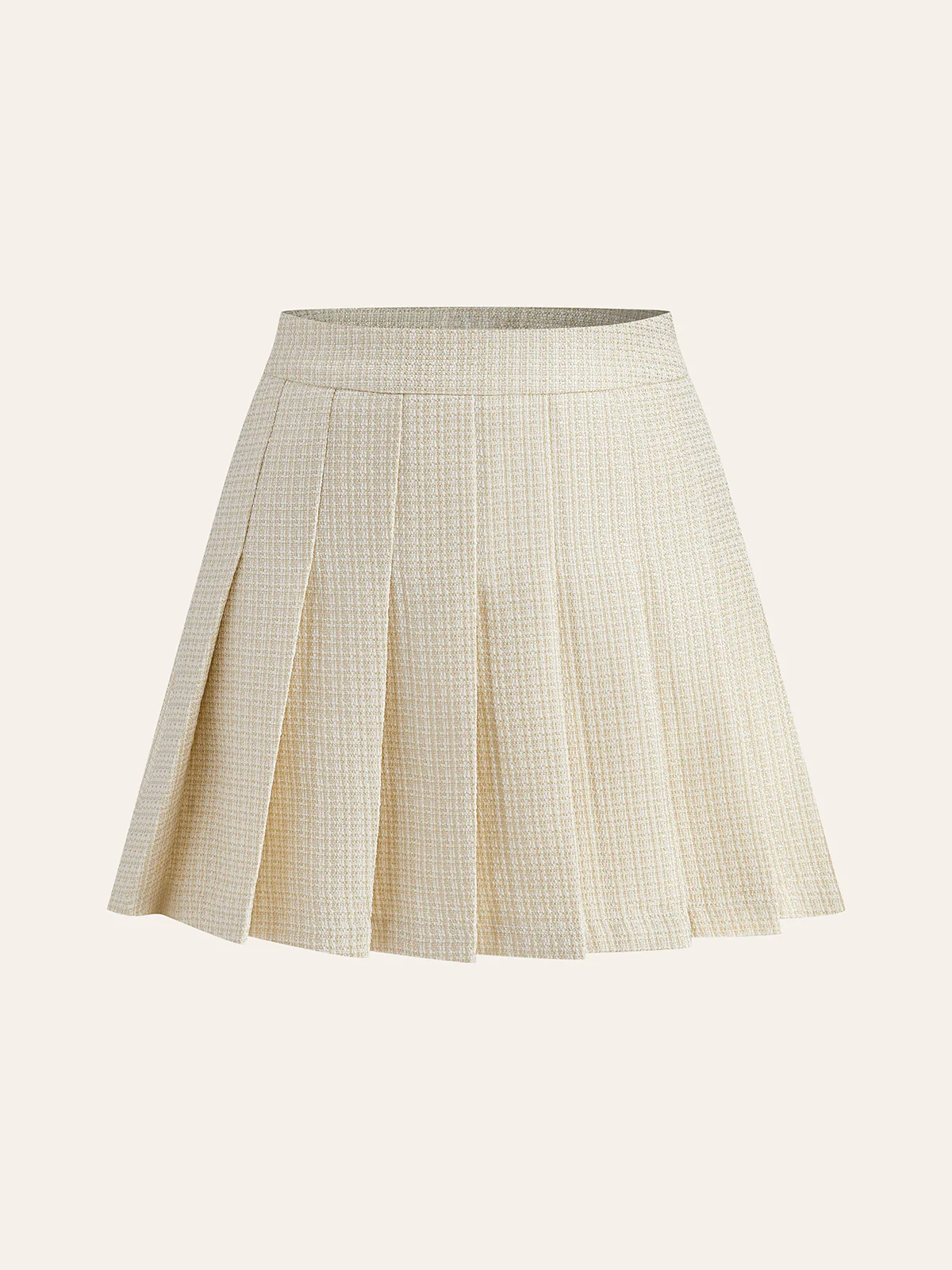 Mid-Waist Pleated Zipper Skirt - Image 6