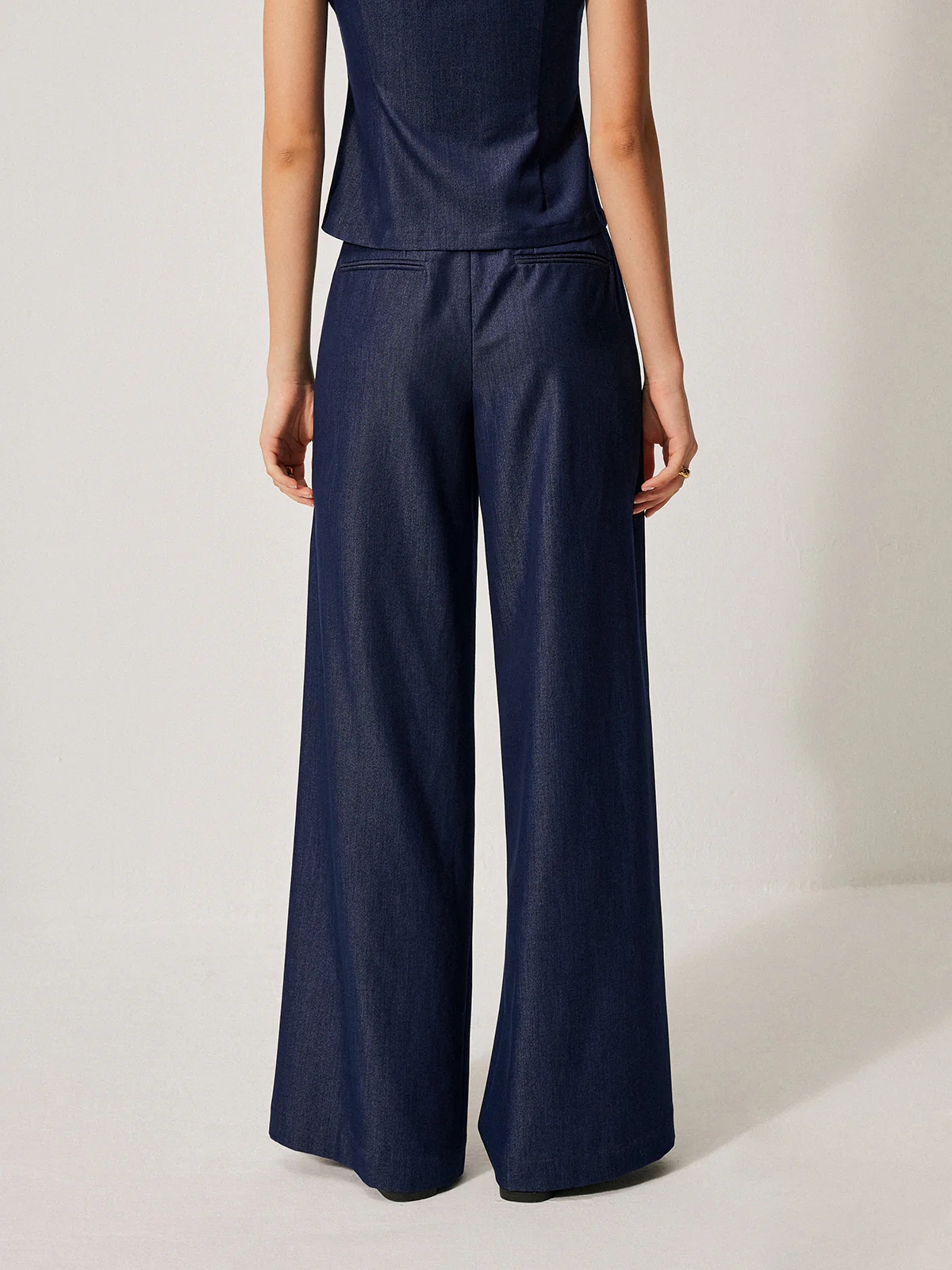 Mid-Waist Pocket Detail Pants - Image 6