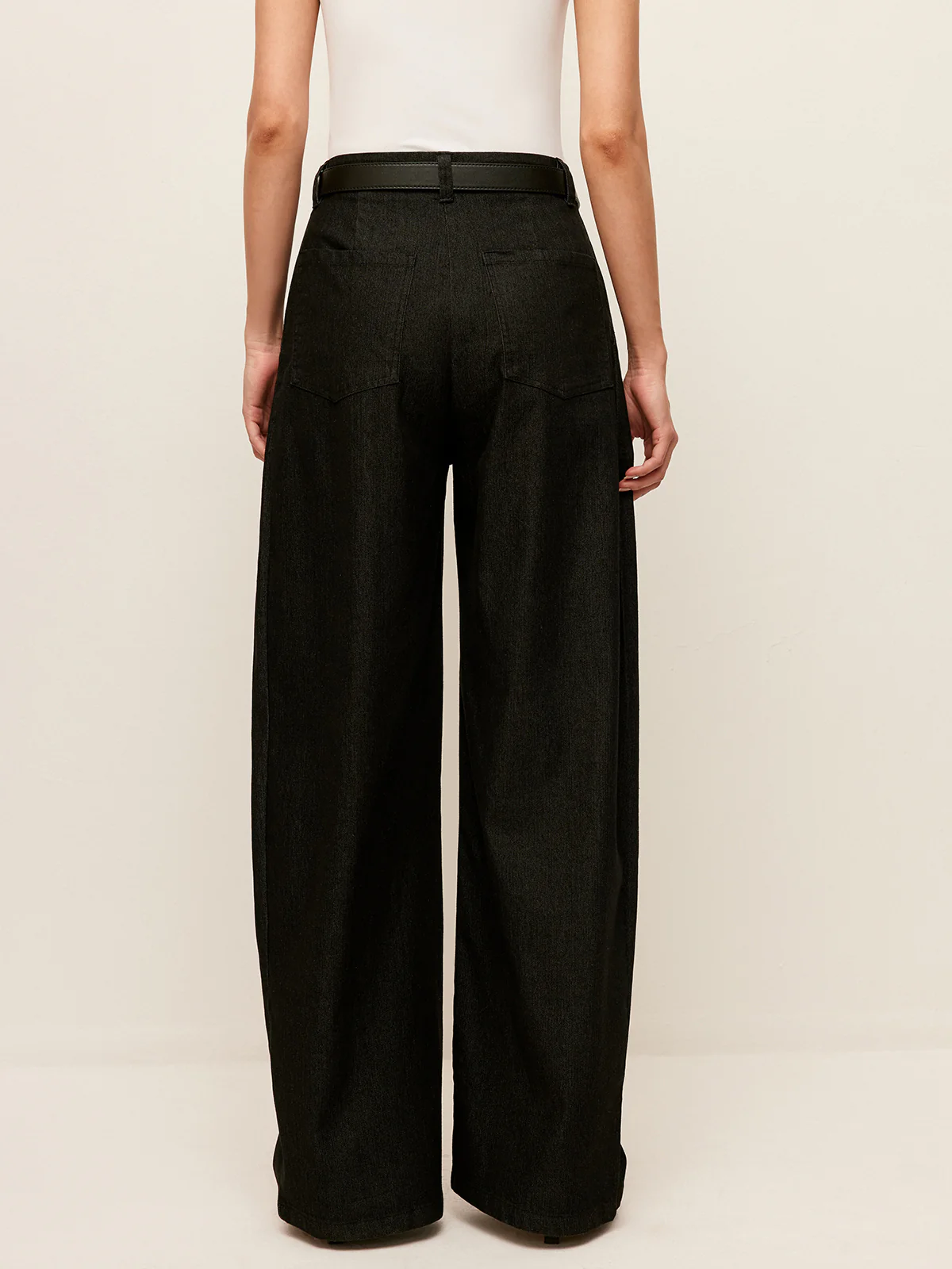 Mid-Waist Pockets Pants Without Belt - Image 4