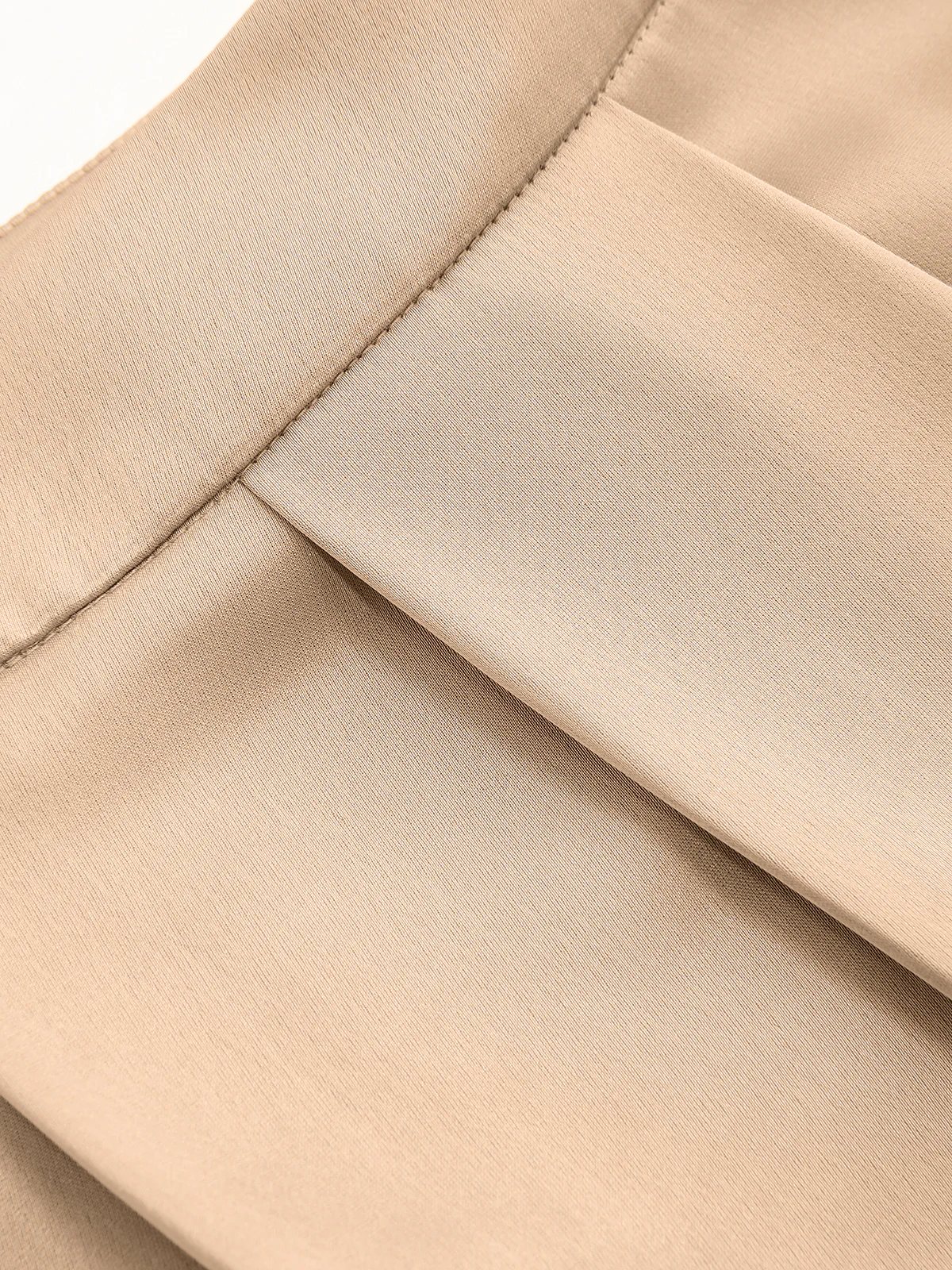 Mid-Waist Satin Pleated Balloon Pants - Image 5