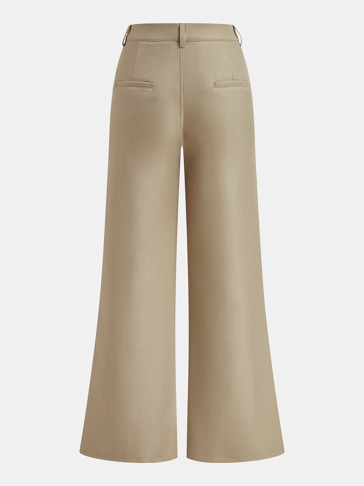 Mid-Waist Seam Detail Wide-Leg Pants - Image 2