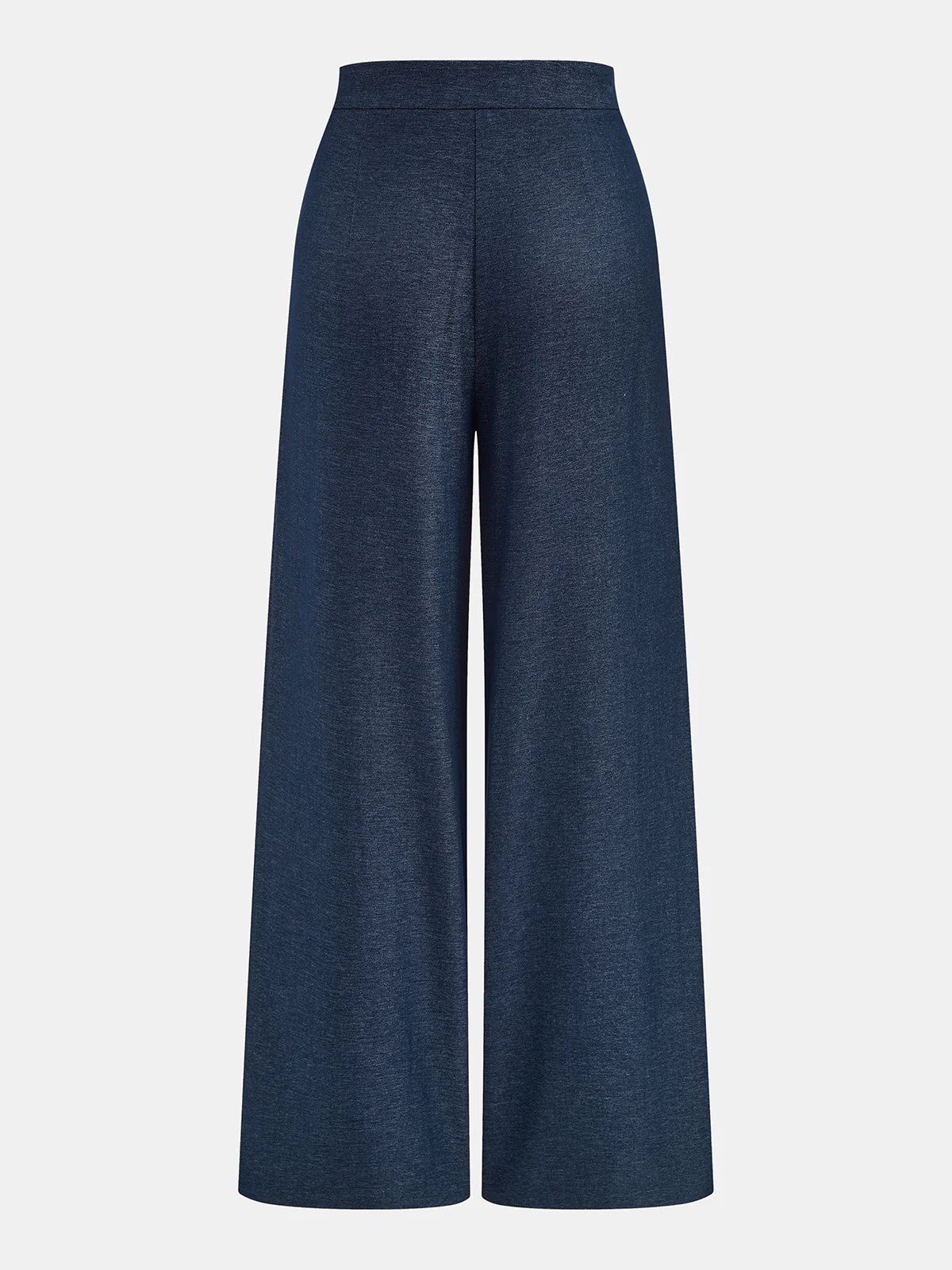 Mid-Waist Tie-Waist Wide Leg Pants - Image 2