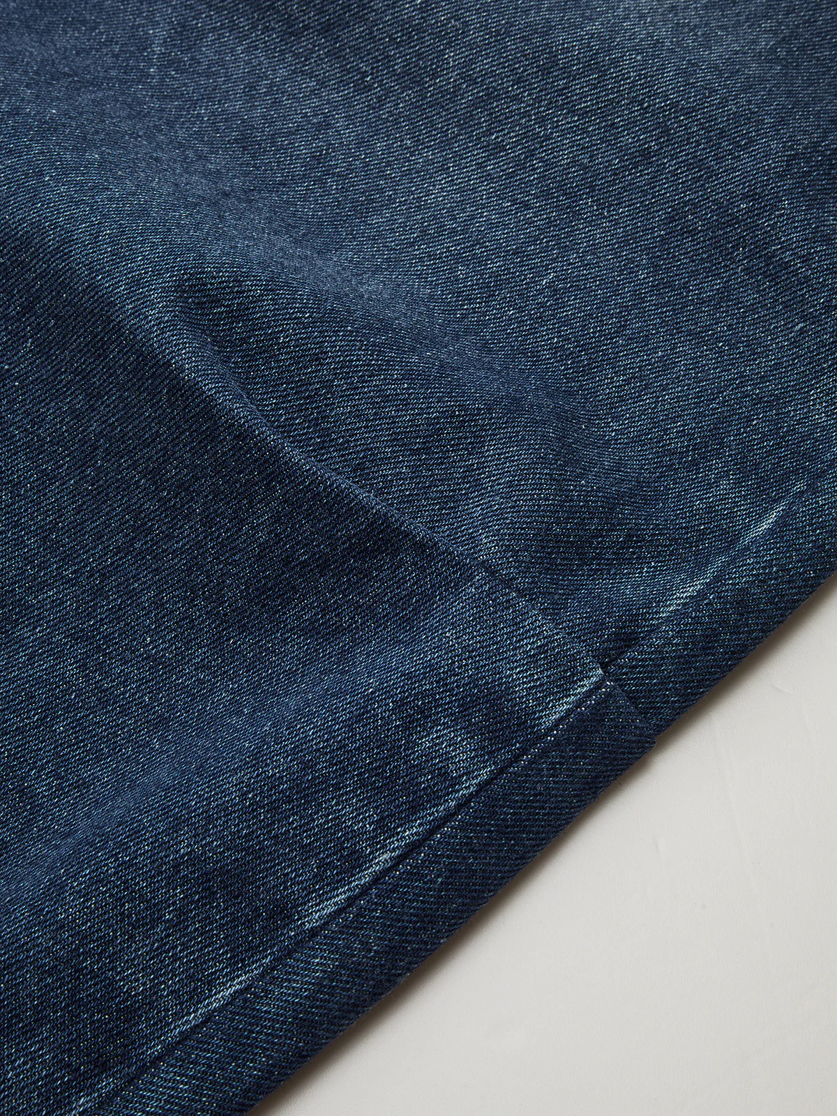 Mid-Waisted Denim Curved-Leg Pants - Image 5