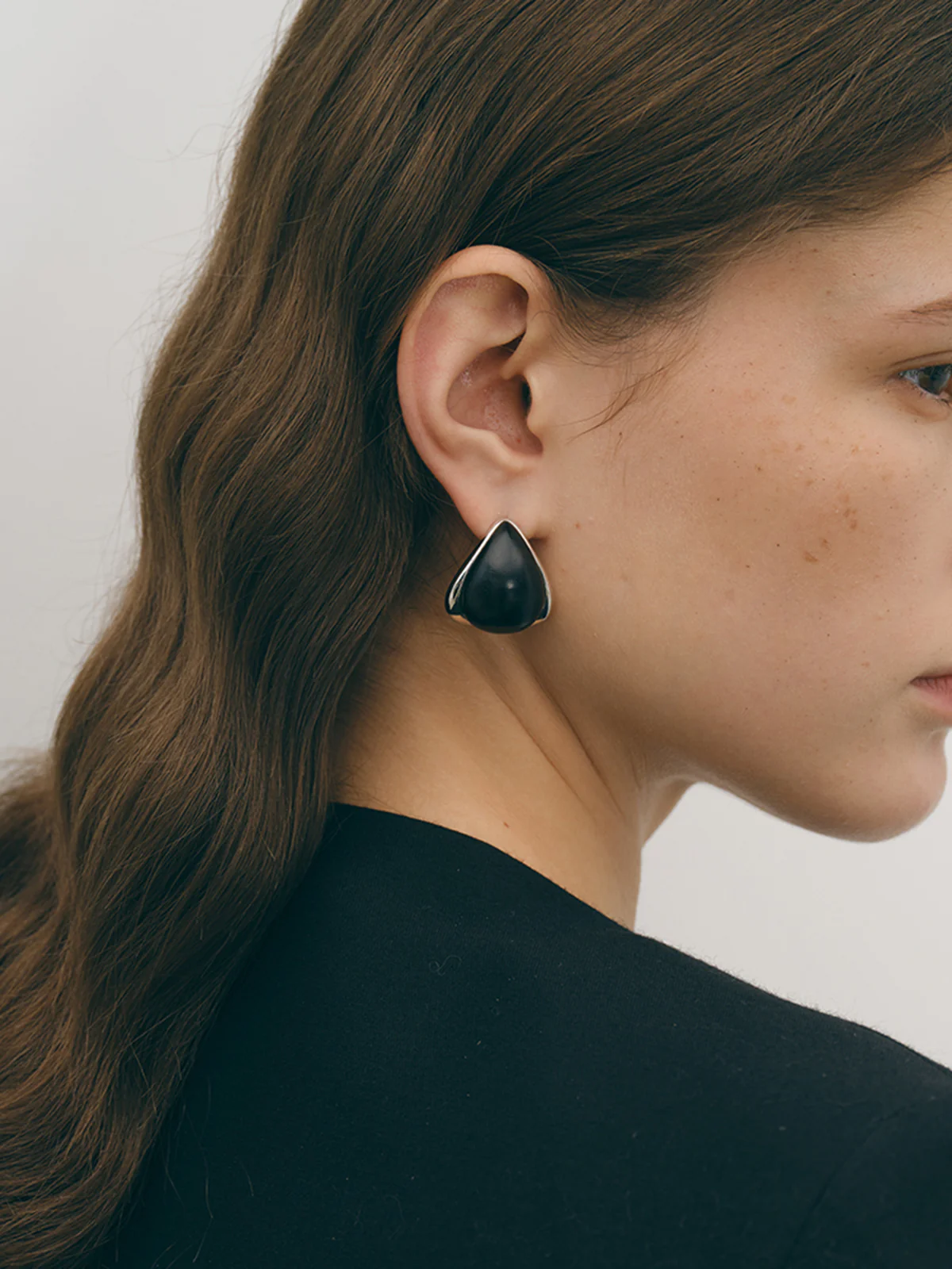 Midnight Elegance Black Onyx Earrings - Image 3
