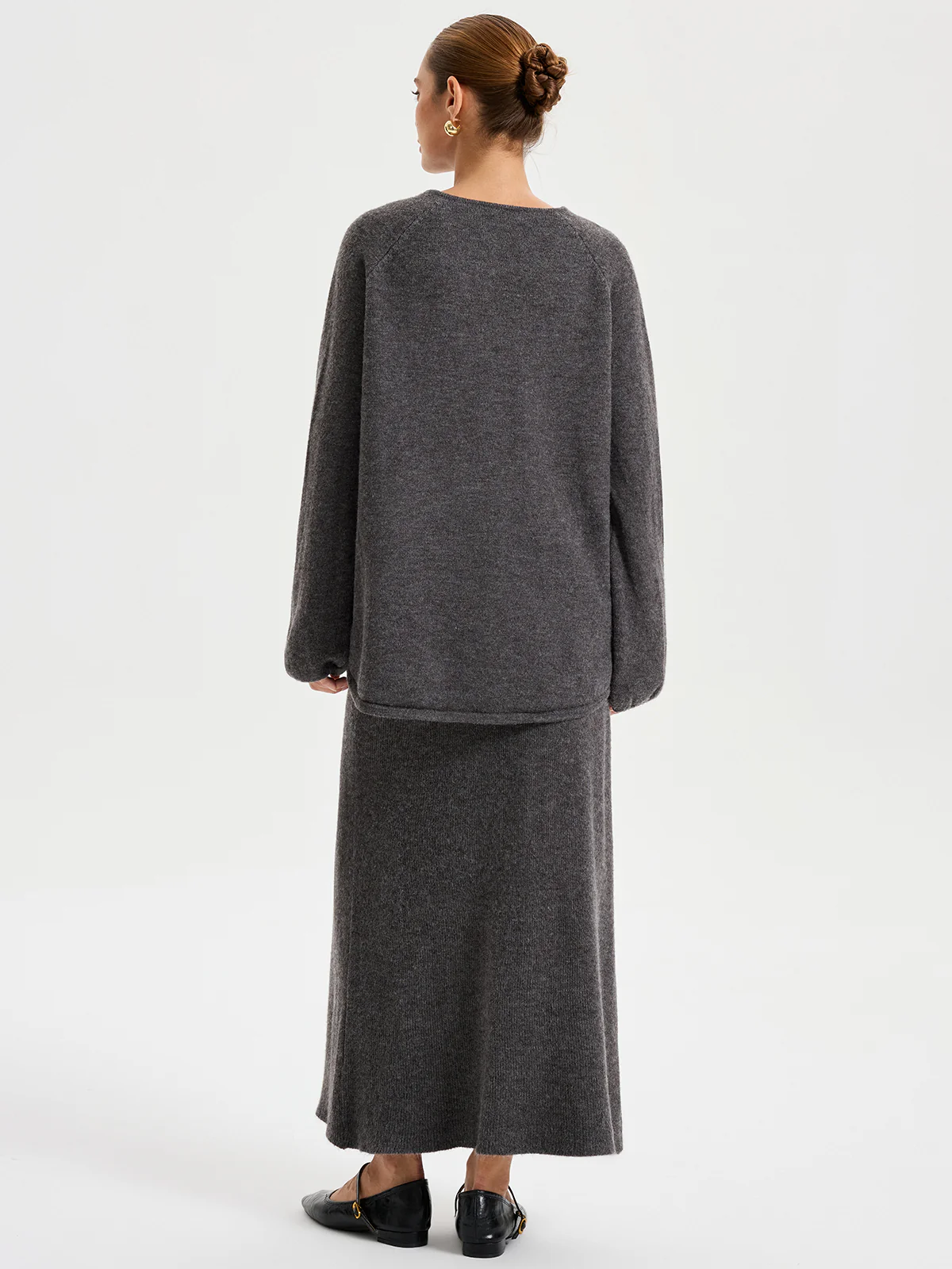 Minimal Tie Front Sweater Co-ords - Image 6