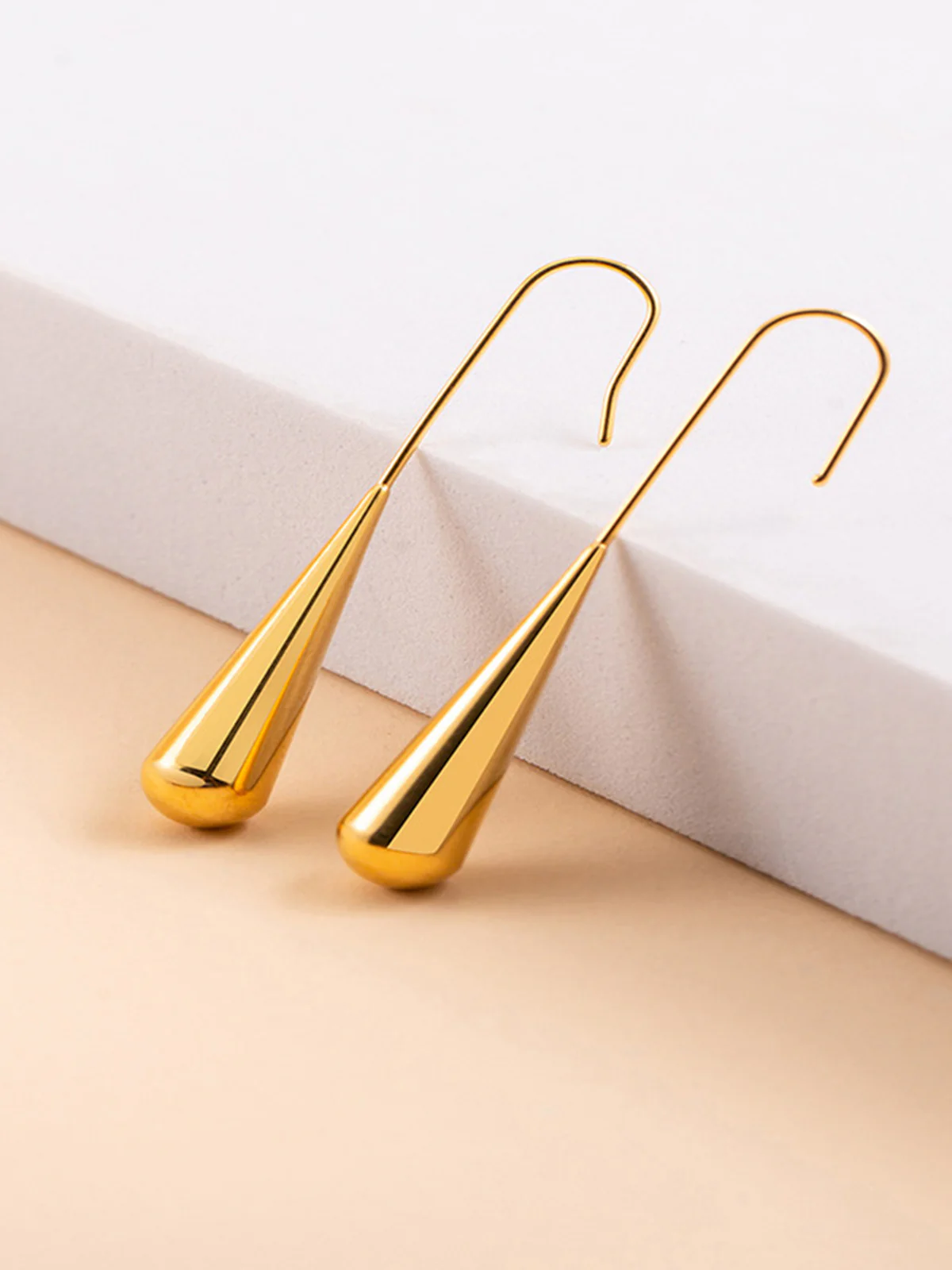 Minimalism Water Drop Pendant Earrings - Image 3