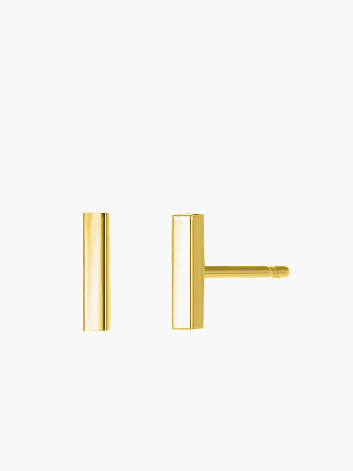 Minimalist Bar Stud Earrings - Image 2