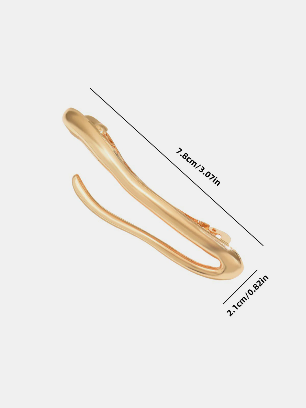 Minimalist Metal Hair Clip - Image 3