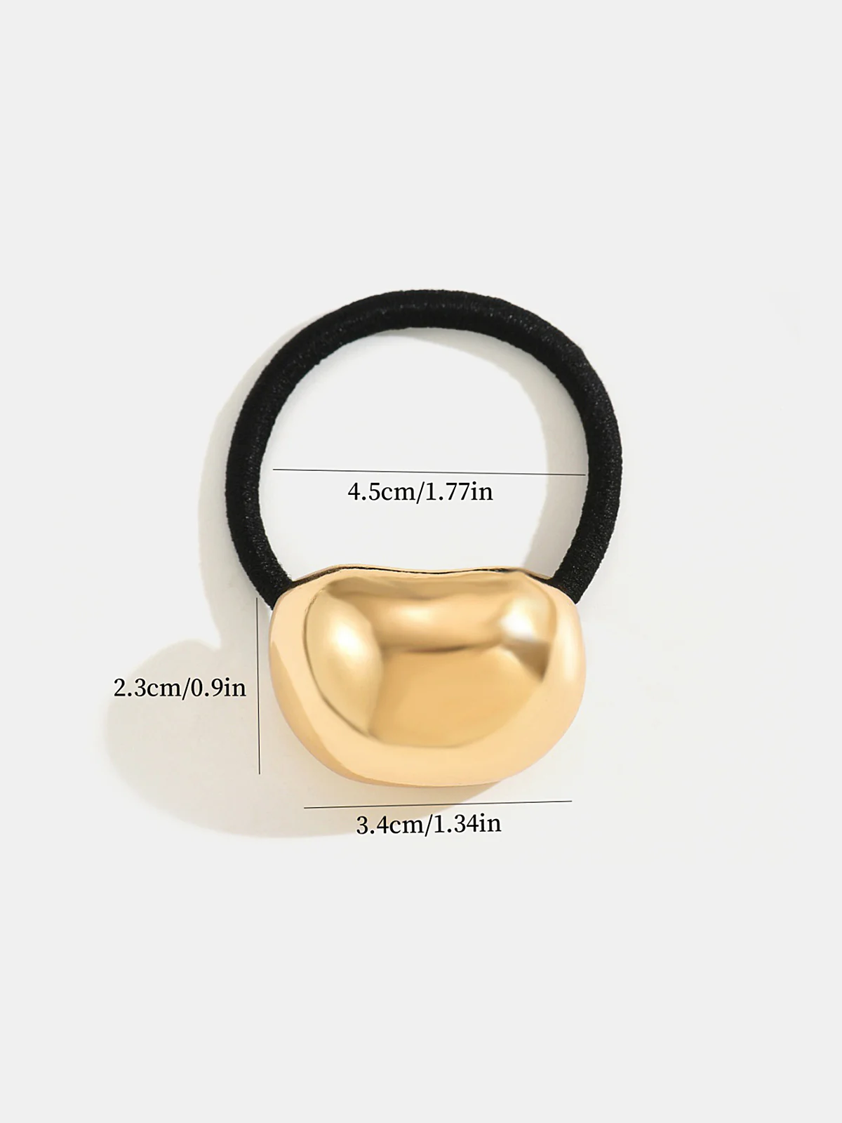 Minimalist Metal Pebble Hair Tie - Image 3