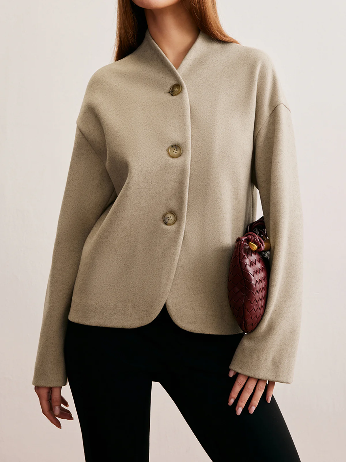 Minimalist Regular Fit Button Cardigan - Image 3