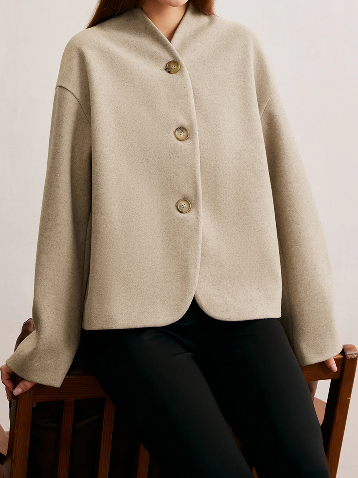 Minimalist Regular Fit Button Cardigan - Image 5