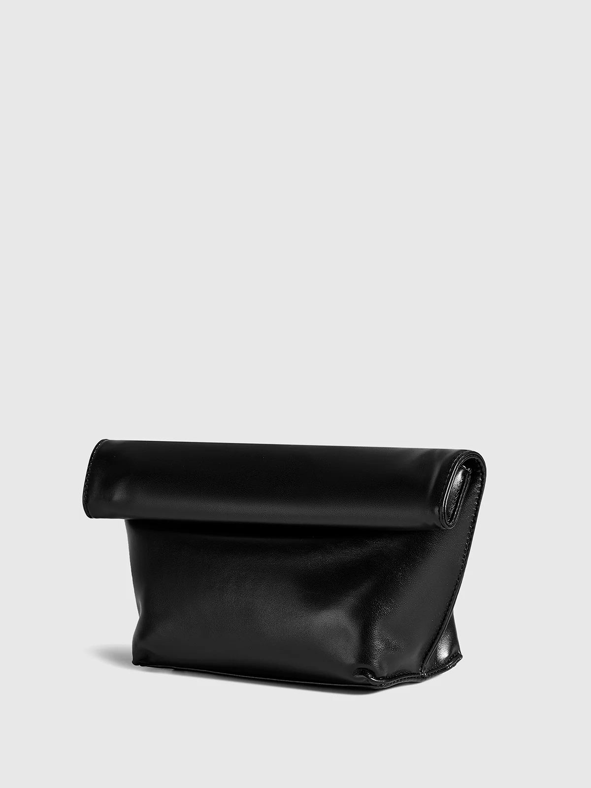 Minimalist Rolled Edge Envelope Clutch Bag - Image 2