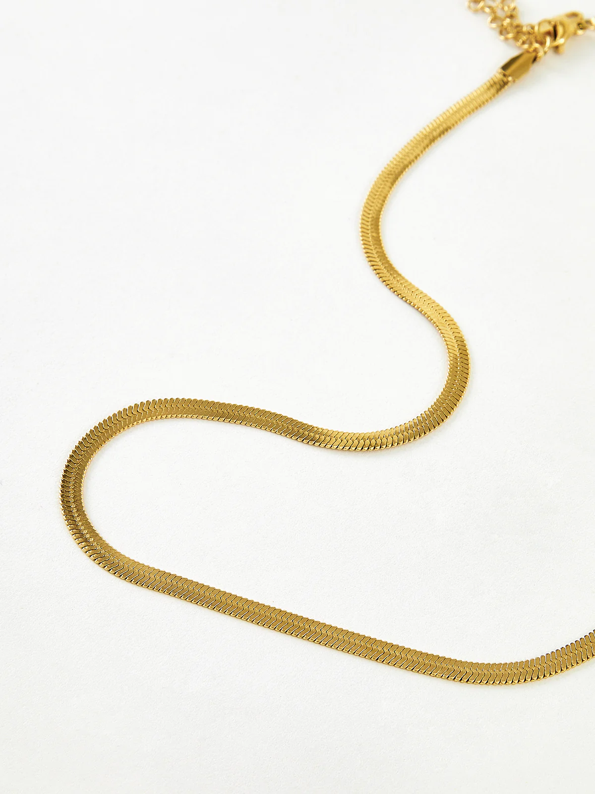 Minimalist Snake Chain Necklace - Image 2