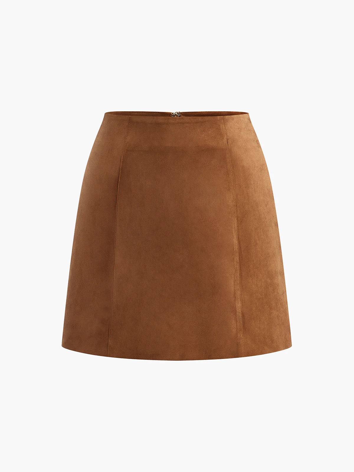 Minimalist Suede Effect Mini Skirt - Image 7