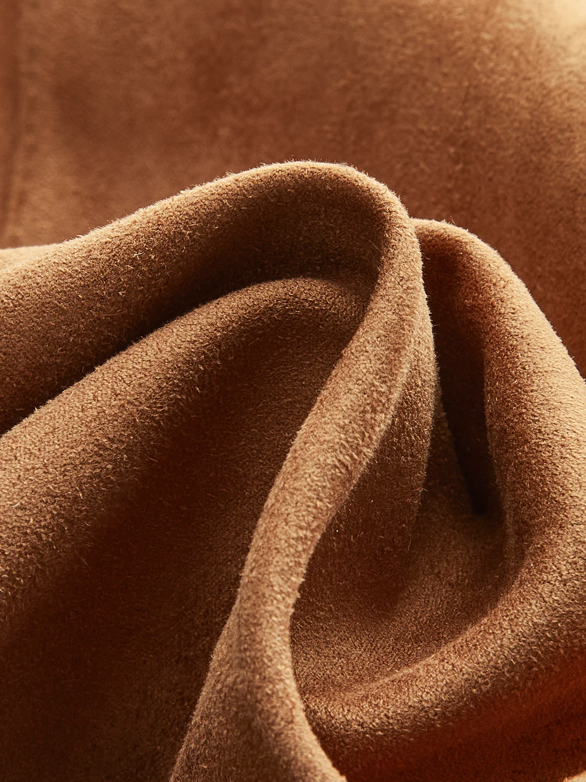 Minimalist Suede Effect Mini Skirt - Image 8
