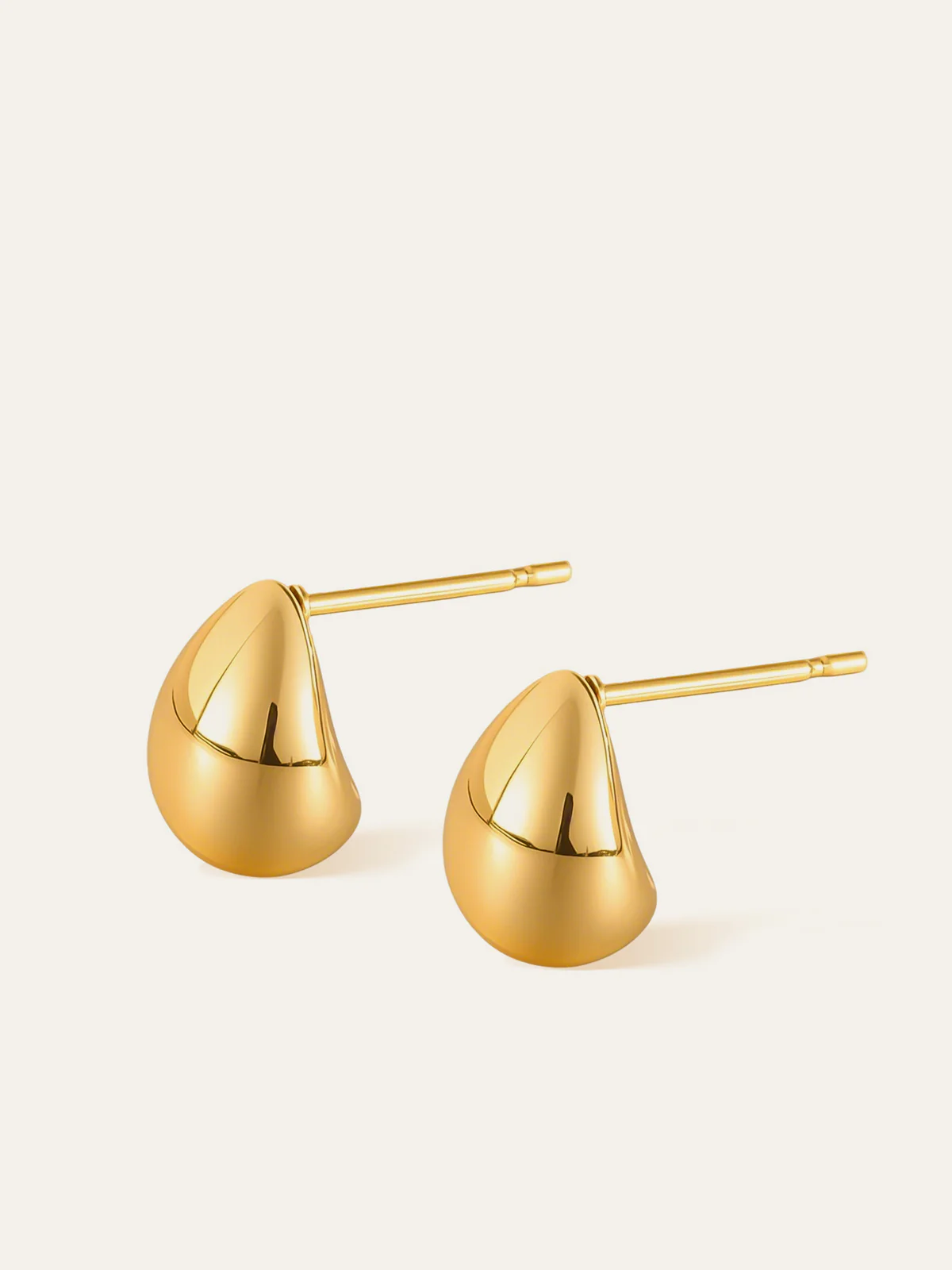Minimalist Teardrop Stud Earrings - Image 2