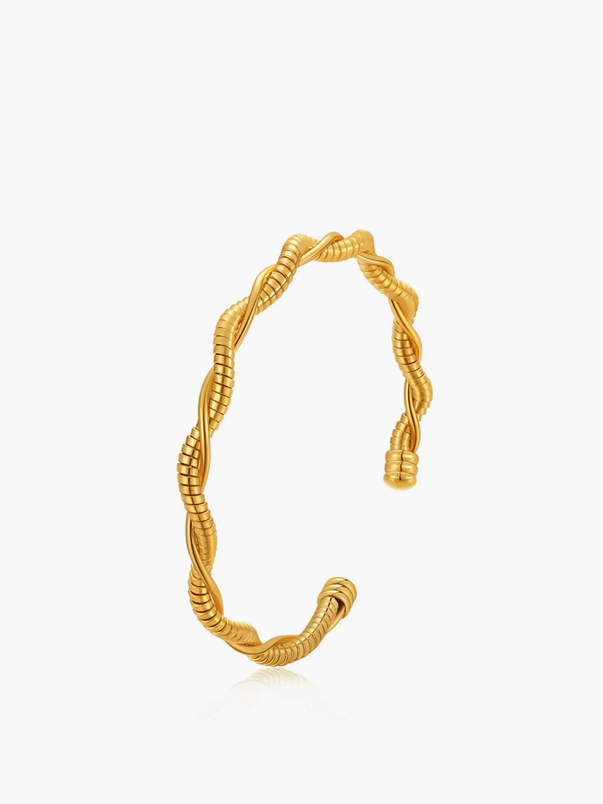 Minimalist Twist Open Bracelet - Image 5