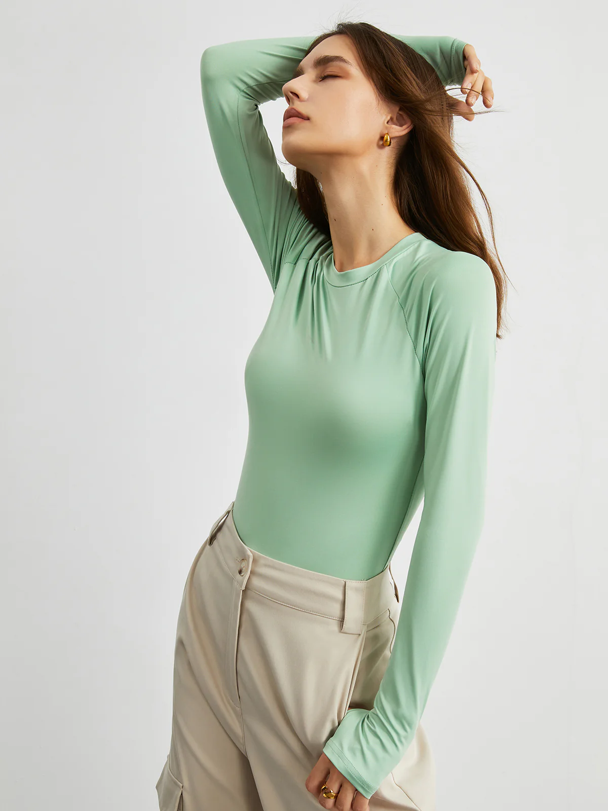 Mint Long Sleeve Bodysuit - Image 4