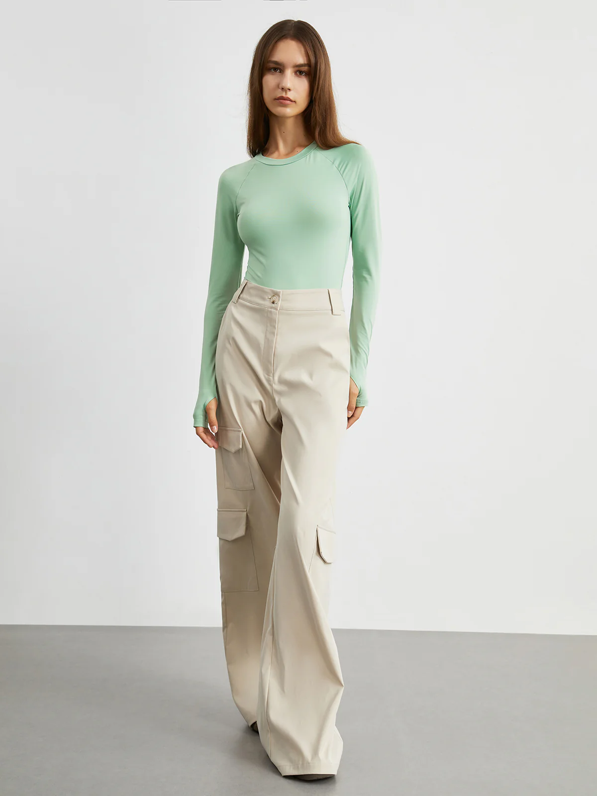 Mint Long Sleeve Bodysuit - Image 5